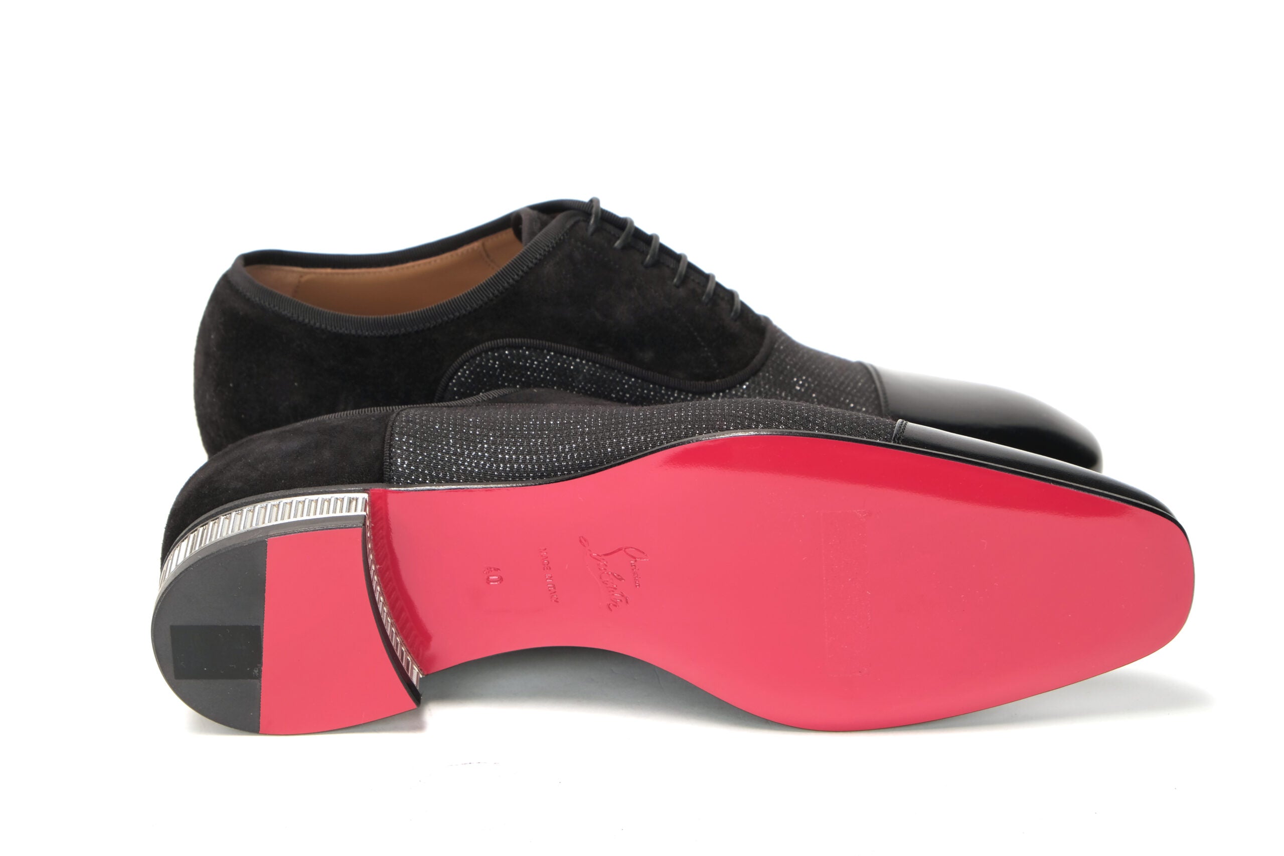 Christian Louboutin Black Met Greggo Flat Shoes - DEA STILOSA MILANO