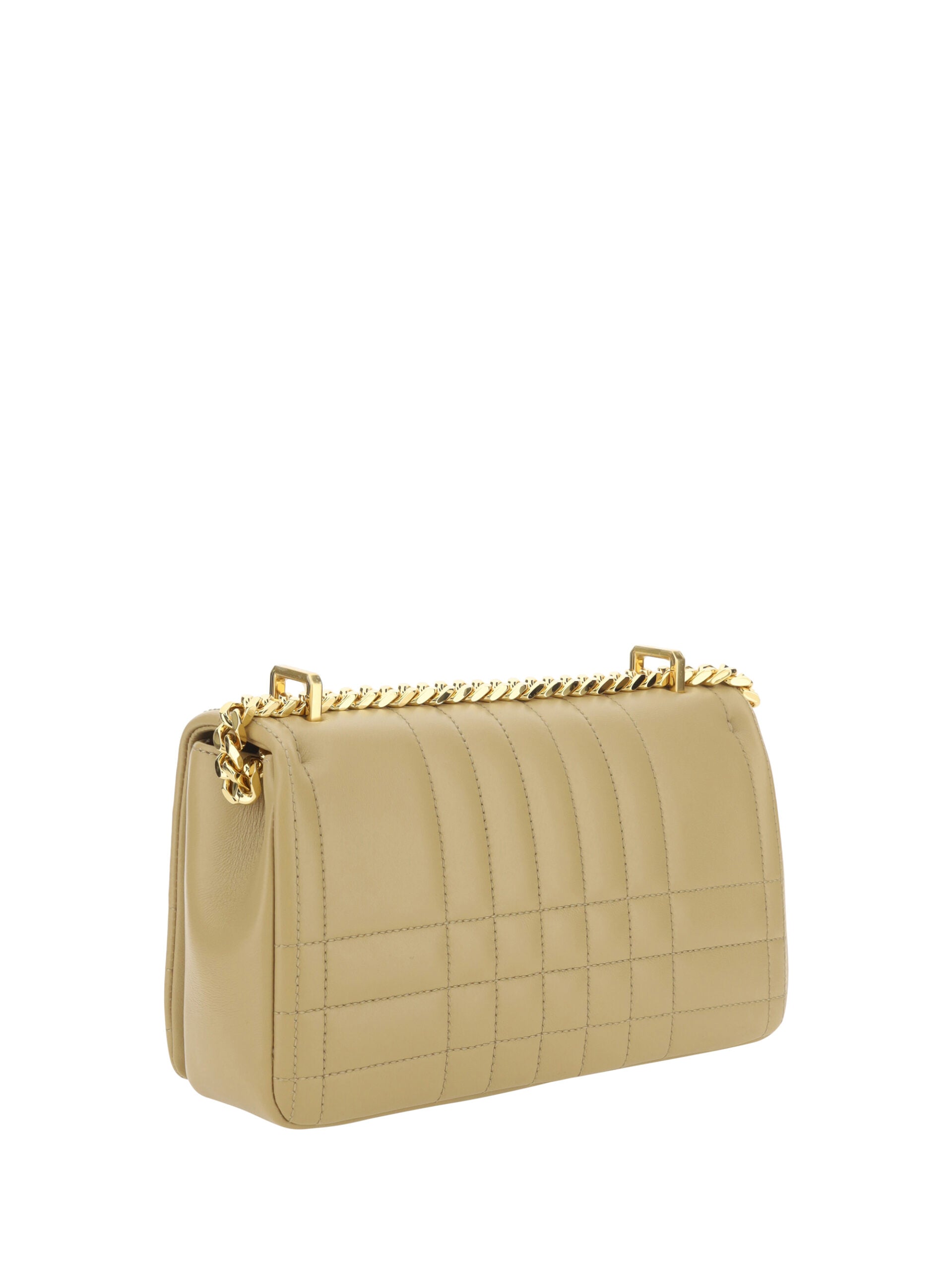 Burberry Oat Beige Leather Lola Shoulder Bag - DEA STILOSA MILANO