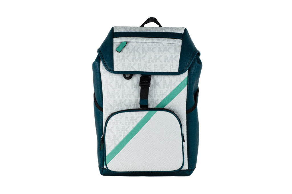 Michael Kors Signature Cooper Sport Flap Lagoon Large Backpack Bookbag Bag - DEA STILOSA MILANO