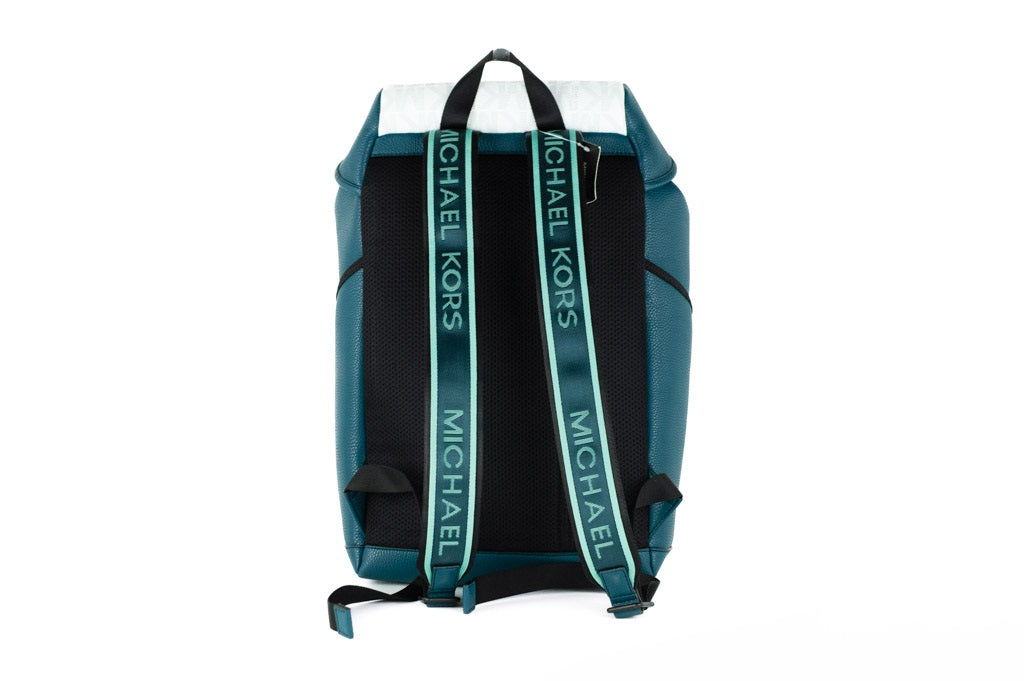 Michael Kors Signature Cooper Sport Flap Lagoon Large Backpack Bookbag Bag - DEA STILOSA MILANO