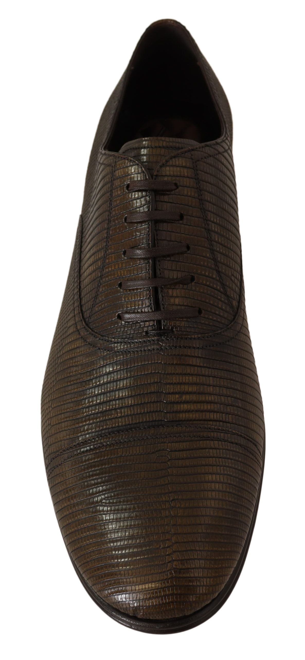 Dolce & Gabbana Brown Lizard Leather Dress Oxford Shoes - DEA STILOSA MILANO