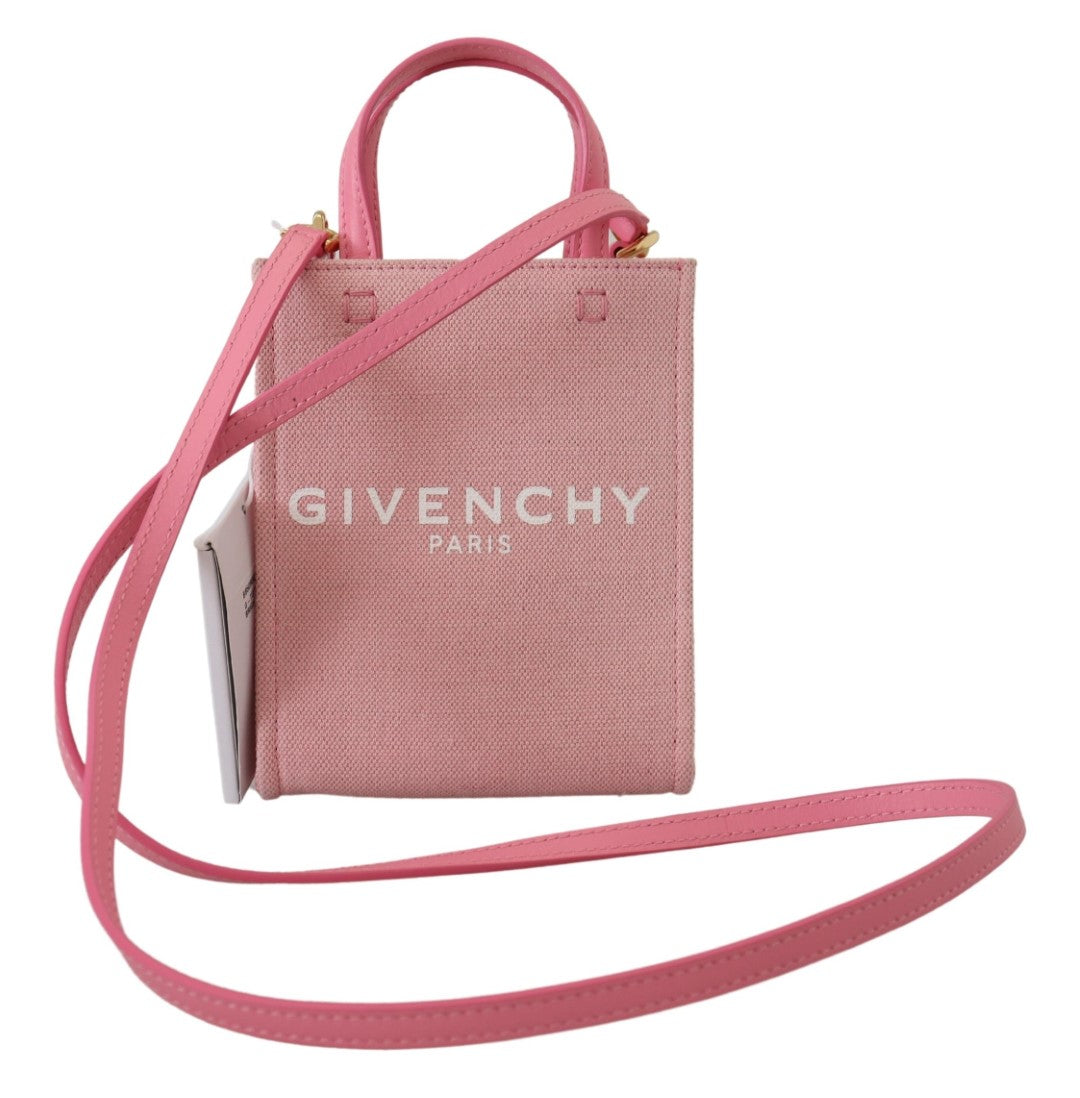 Givenchy Pink Coated Canvas Vertical Mini Shoulder Bag - DEA STILOSA MILANO