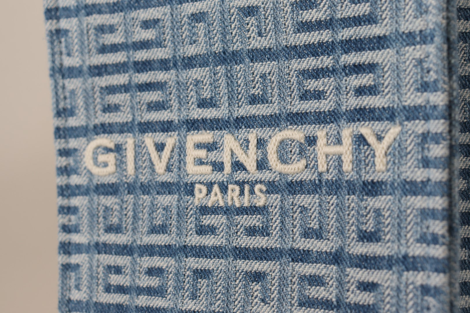 Givenchy Light Blue Coated Canvas Vertical Mini Shoulder Bag - DEA STILOSA MILANO