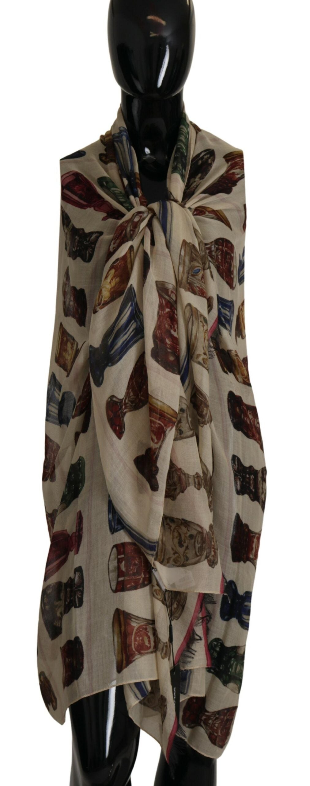 Dolce & Gabbana Multicolor Printed Shawl Wrap Scarf - DEA STILOSA MILANO