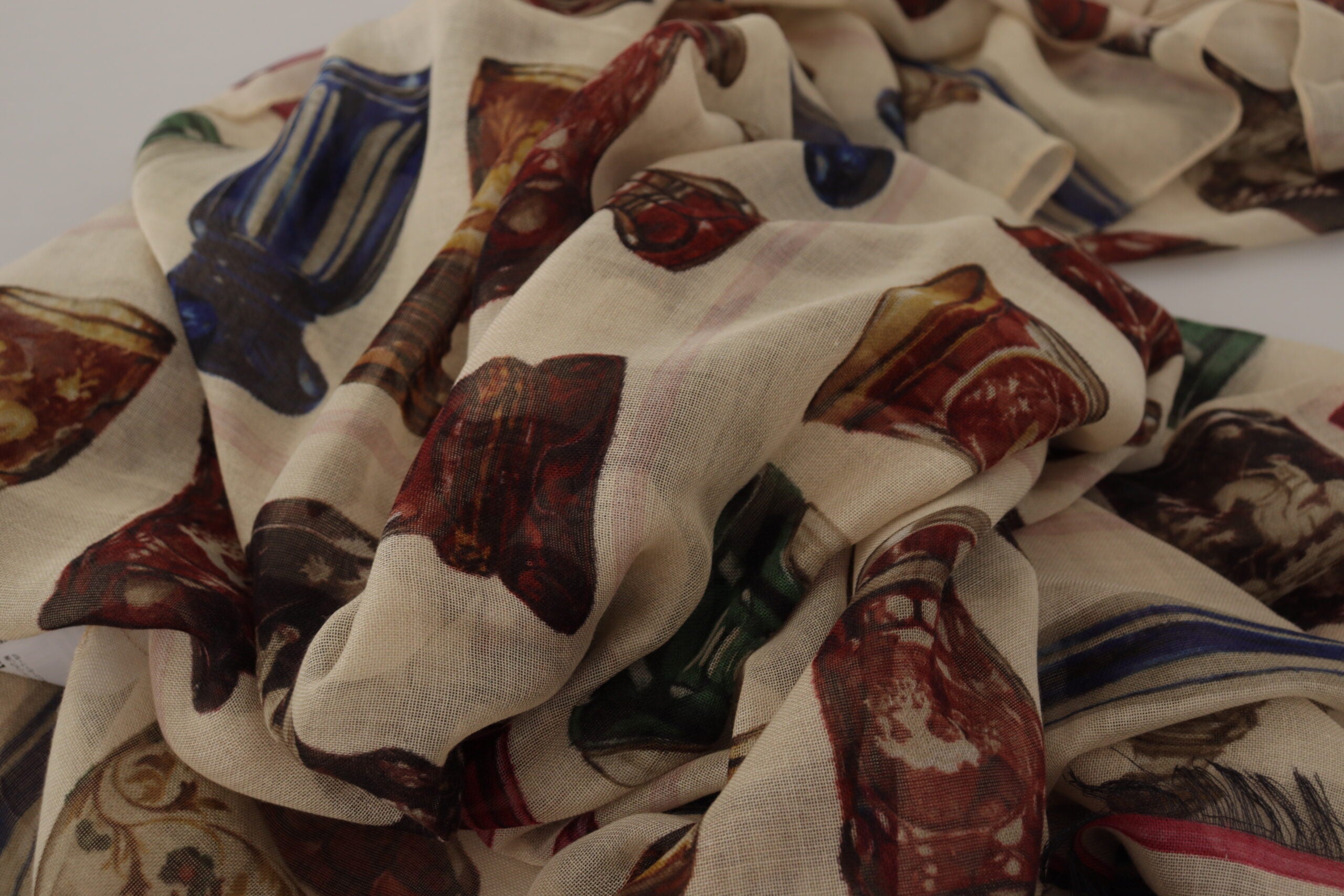 Dolce & Gabbana Multicolor Printed Shawl Wrap Scarf - DEA STILOSA MILANO