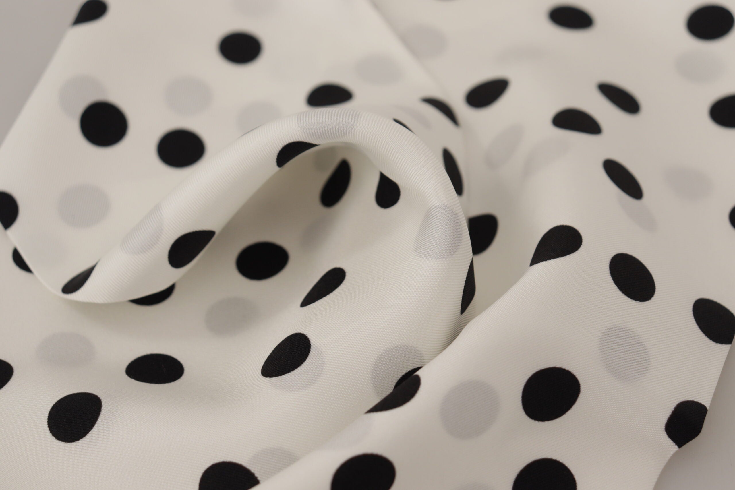 Dolce & Gabbana White Polka Dot Silk Shawl Neck Wrap Scarf - DEA STILOSA MILANO