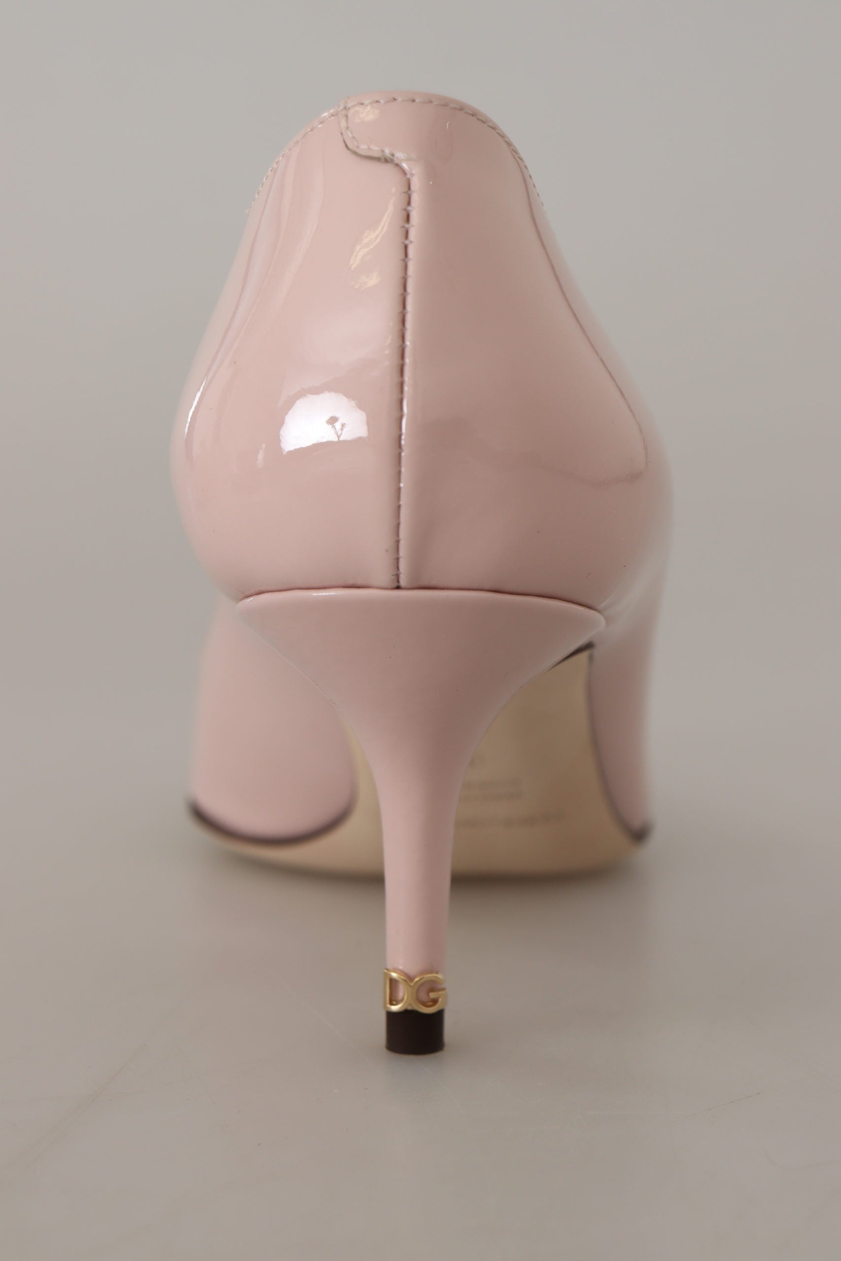 Dolce & Gabbana Pink Patent Leather Kitten Heels Pumps Shoes - DEA STILOSA MILANO