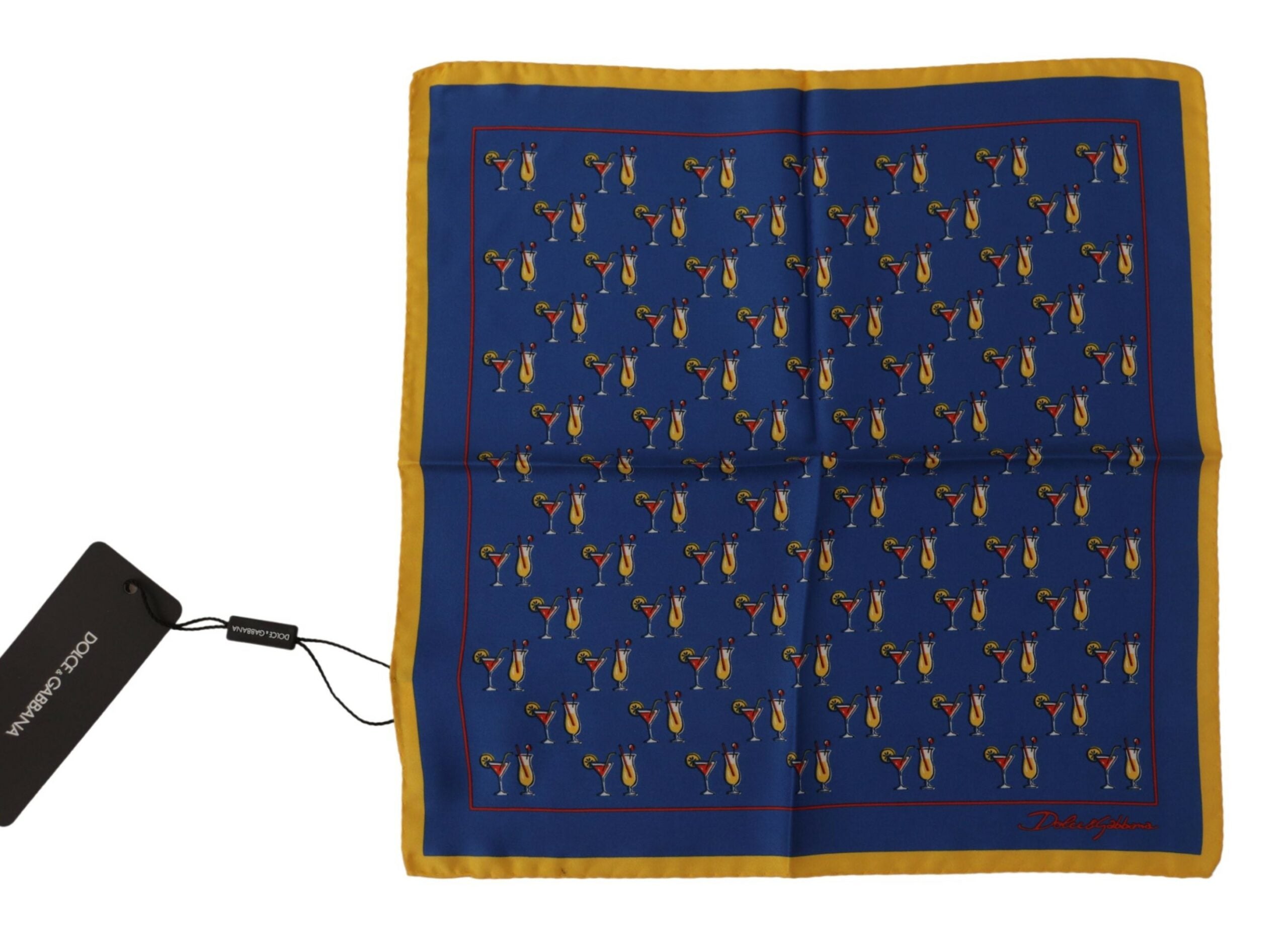 Dolce & Gabbana Multicolor Printed DG Logo Square Handkerchief Scarf - DEA STILOSA MILANO