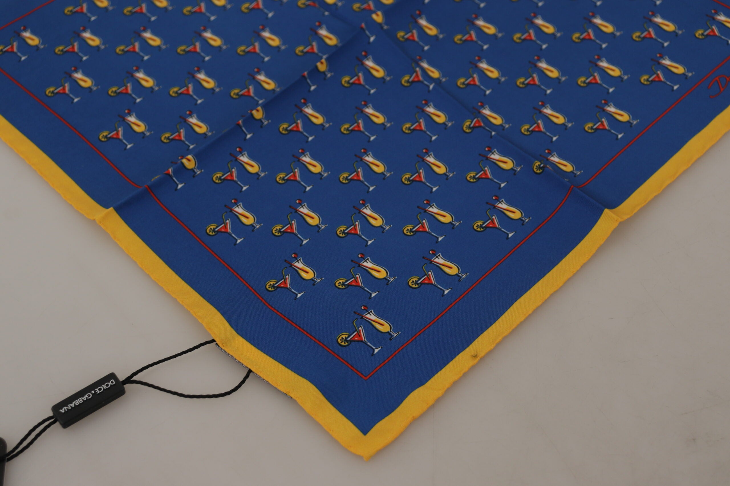 Dolce & Gabbana Multicolor Printed DG Logo Square Handkerchief Scarf - DEA STILOSA MILANO