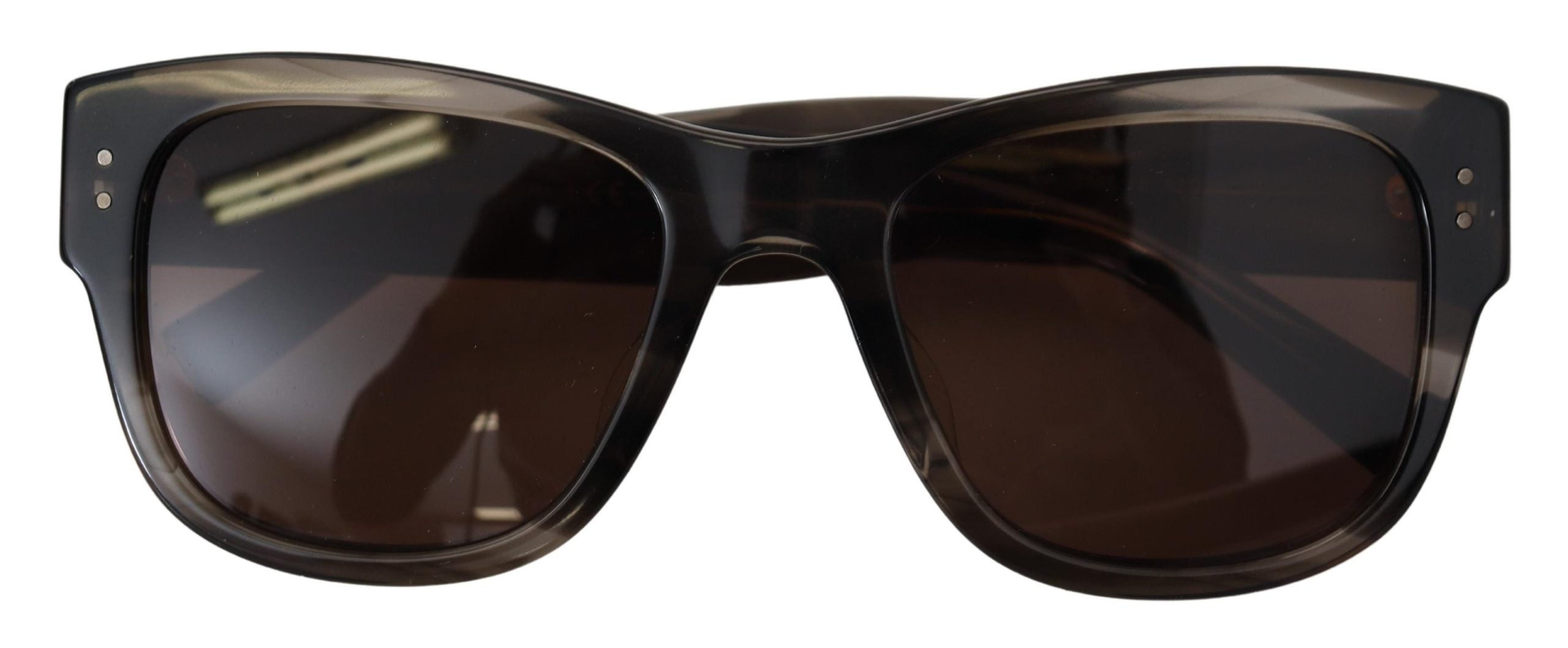 Dolce & Gabbana Brown Acetate Square DG338F Sunglasses - DEA STILOSA MILANO