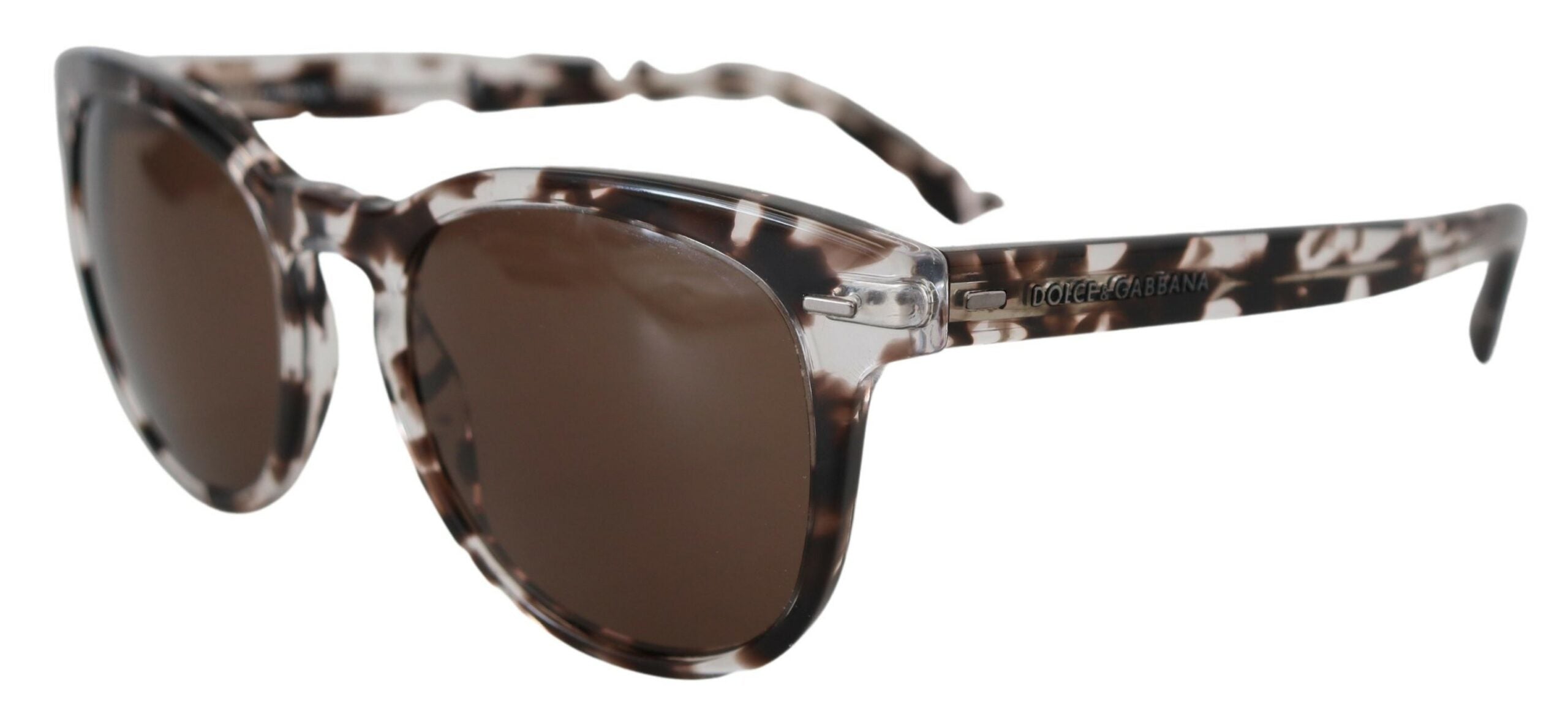 Dolce & Gabbana Brown DG4254 Havana Frame Round Lens Sunglasses - DEA STILOSA MILANO