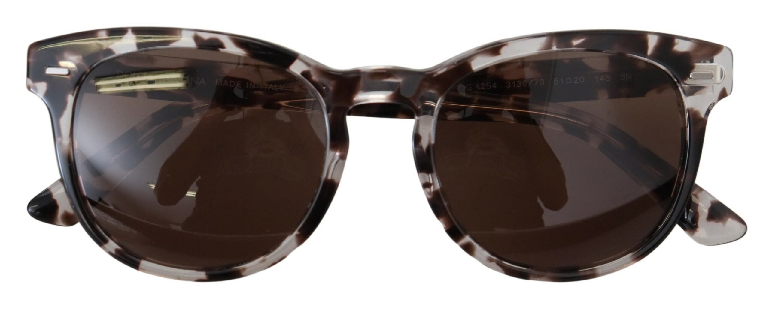 Dolce & Gabbana Brown DG4254 Havana Frame Round Lens Sunglasses - DEA STILOSA MILANO