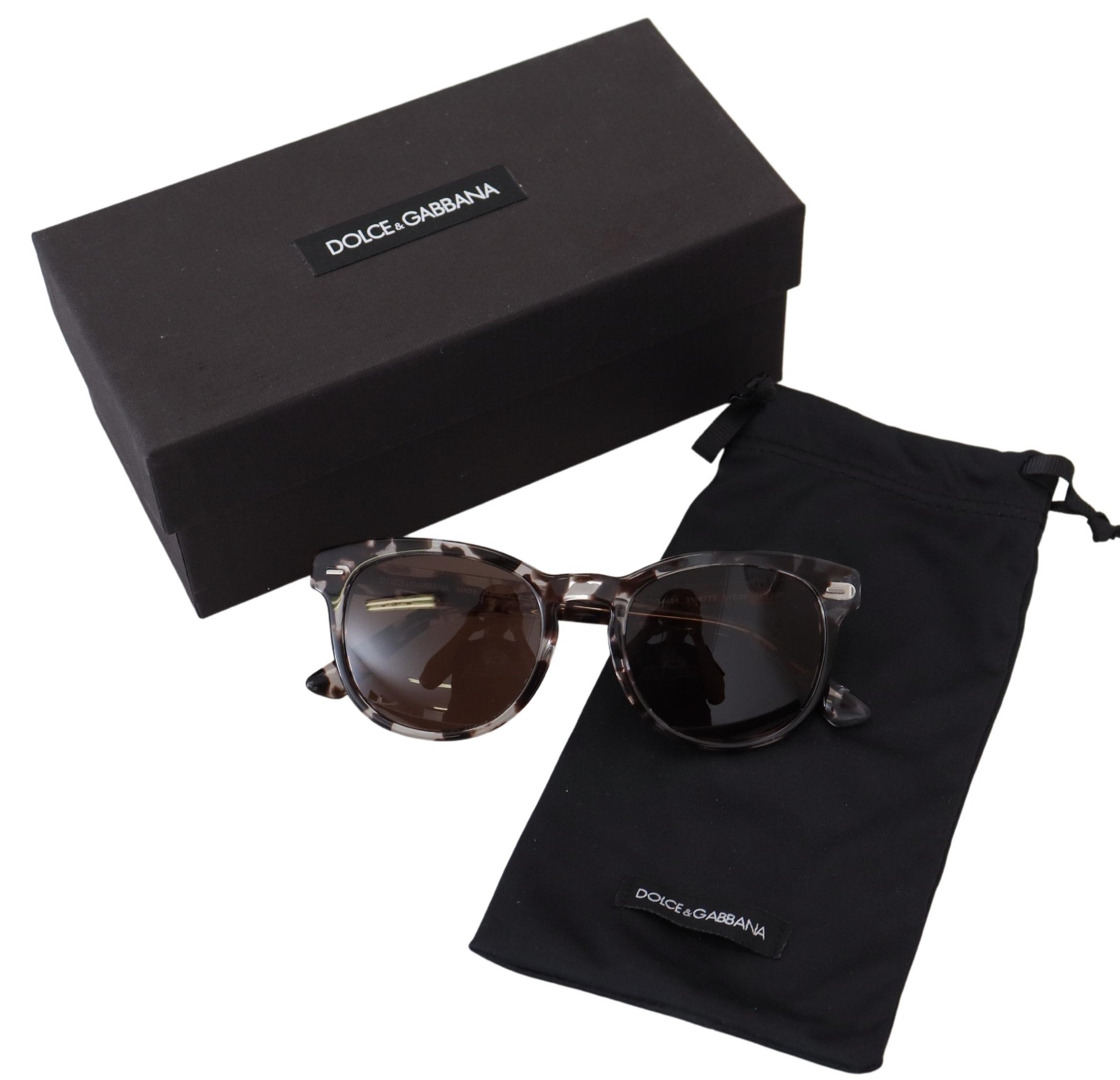 Dolce & Gabbana Brown DG4254 Havana Frame Round Lens Sunglasses - DEA STILOSA MILANO