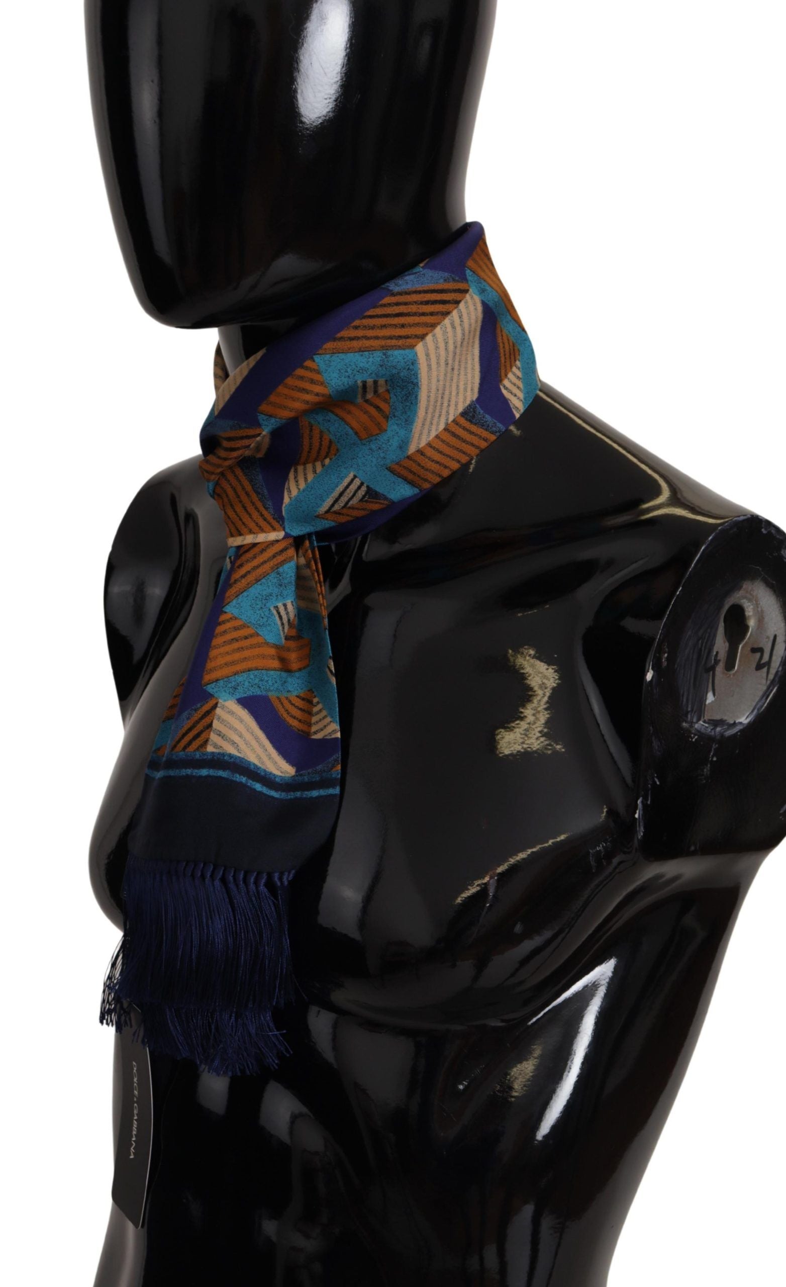 Dolce & Gabbana Multicolor Patterned Wrap Shawl Fringe Scarf - DEA STILOSA MILANO