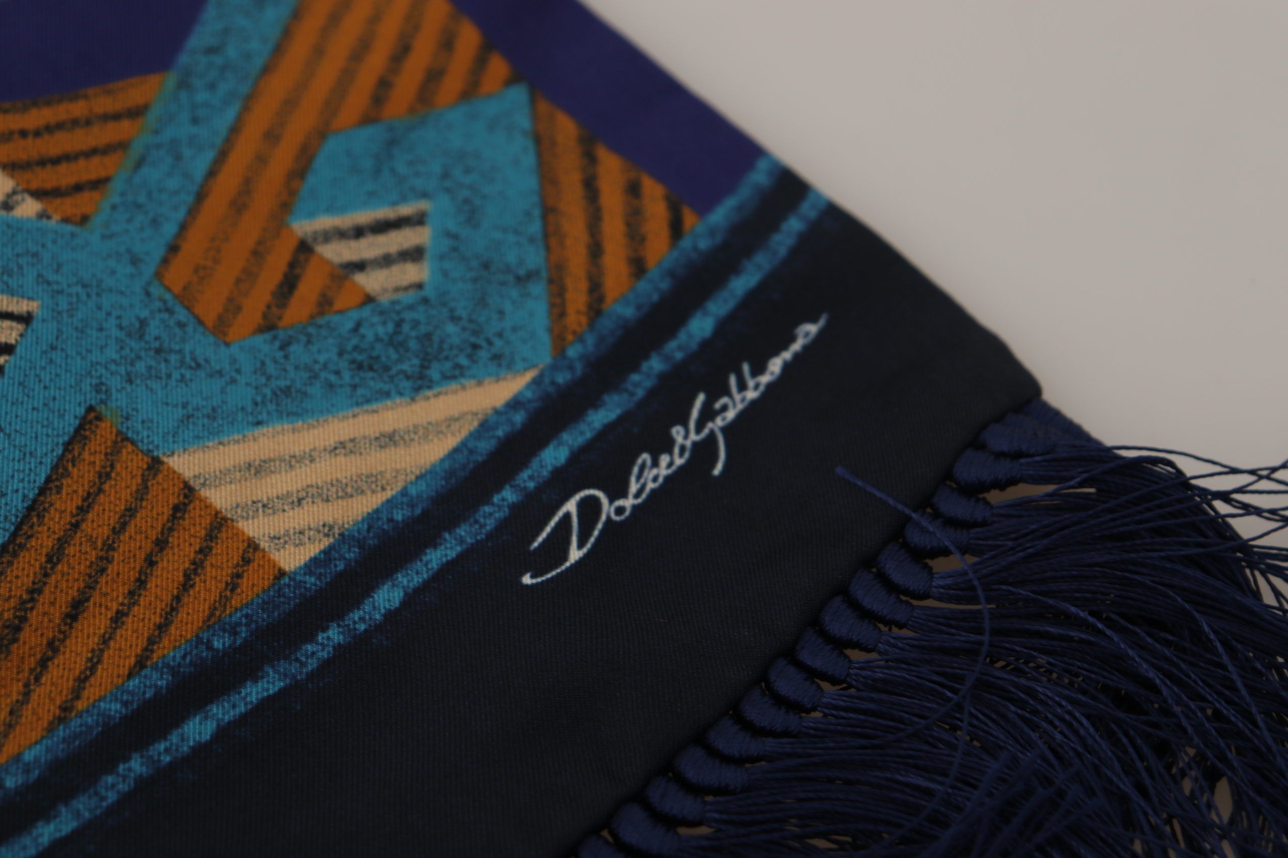 Dolce & Gabbana Multicolor Patterned Wrap Shawl Fringe Scarf - DEA STILOSA MILANO