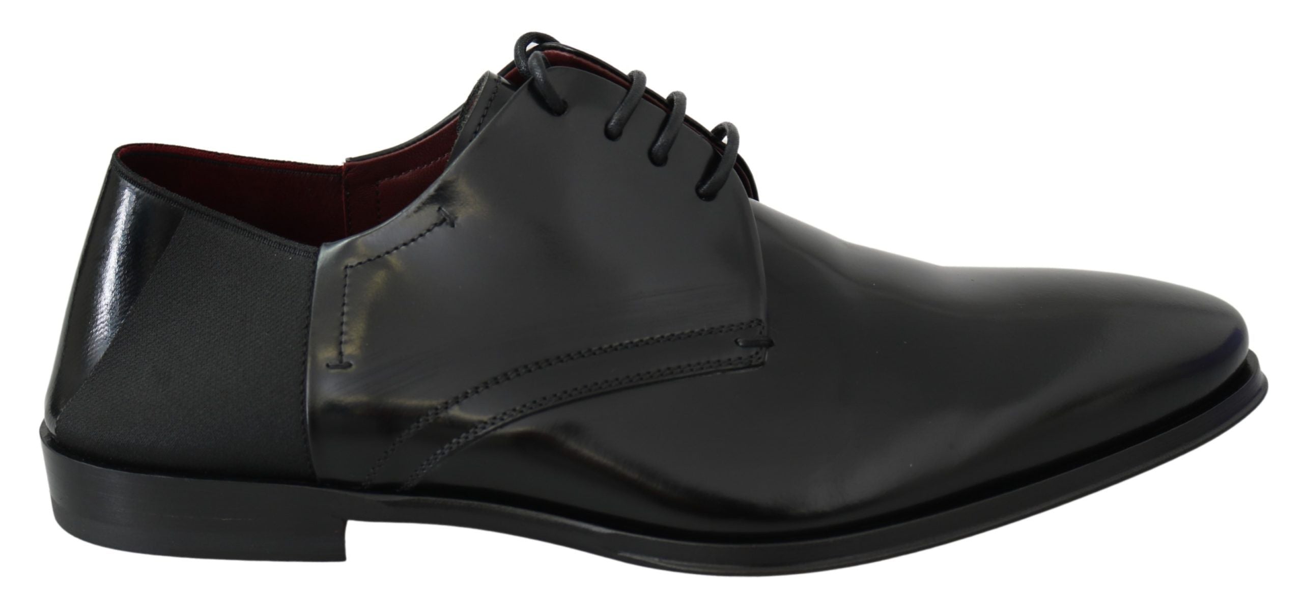 Dolce & Gabbana Black Patent Leather Lace Derby Shoes - DEA STILOSA MILANO