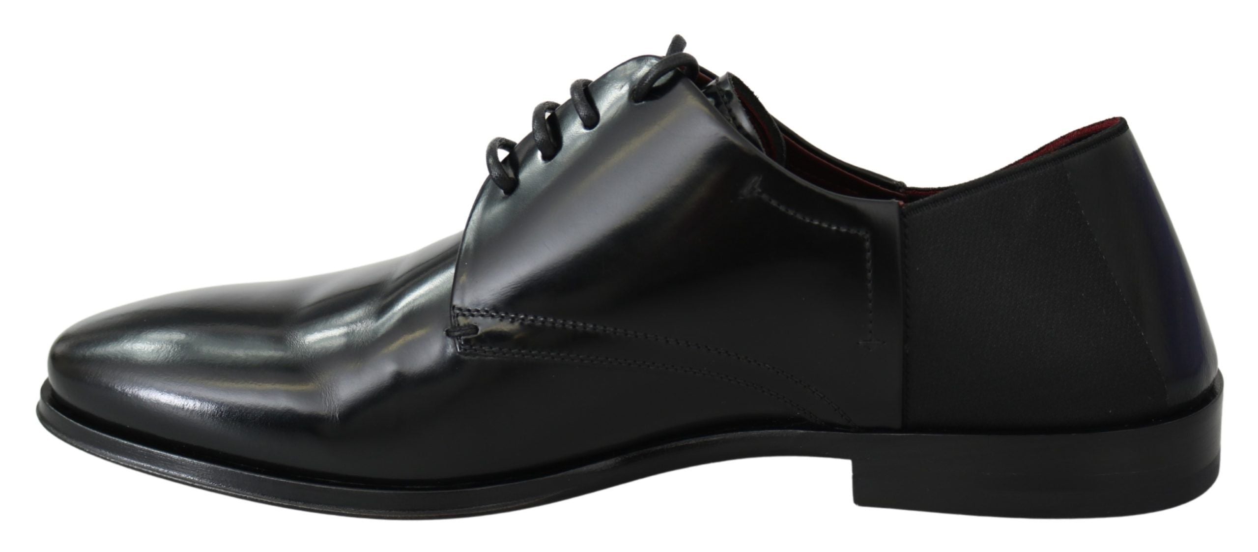 Dolce & Gabbana Black Patent Leather Lace Derby Shoes - DEA STILOSA MILANO