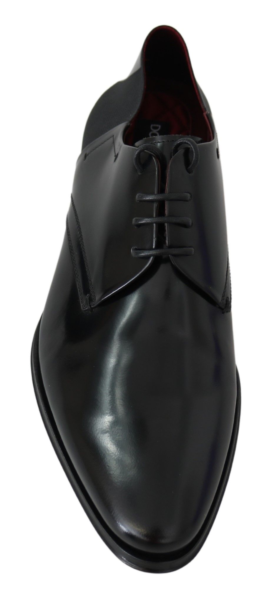 Dolce & Gabbana Black Patent Leather Lace Derby Shoes - DEA STILOSA MILANO
