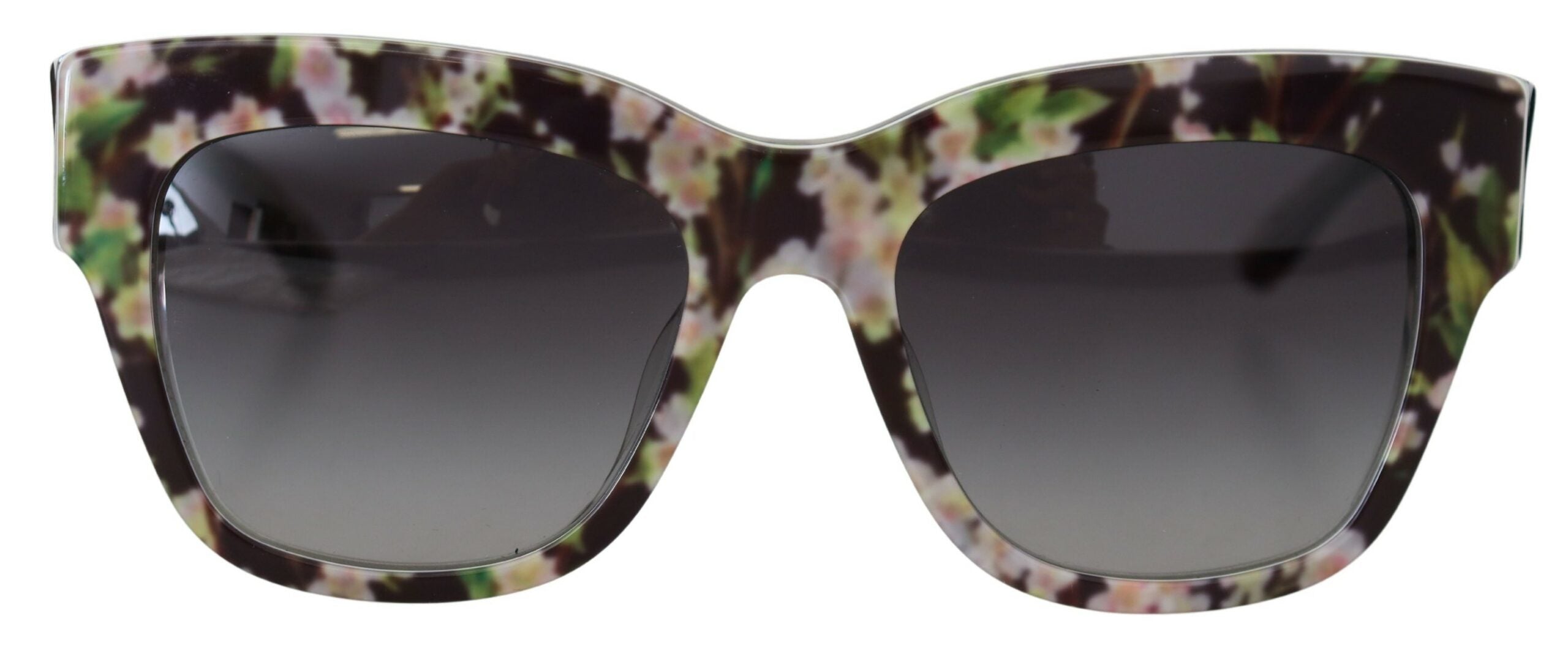 Dolce & Gabbana Black DG4231F Floral Acetate Rectangle Shades Sunglasses - DEA STILOSA MILANO