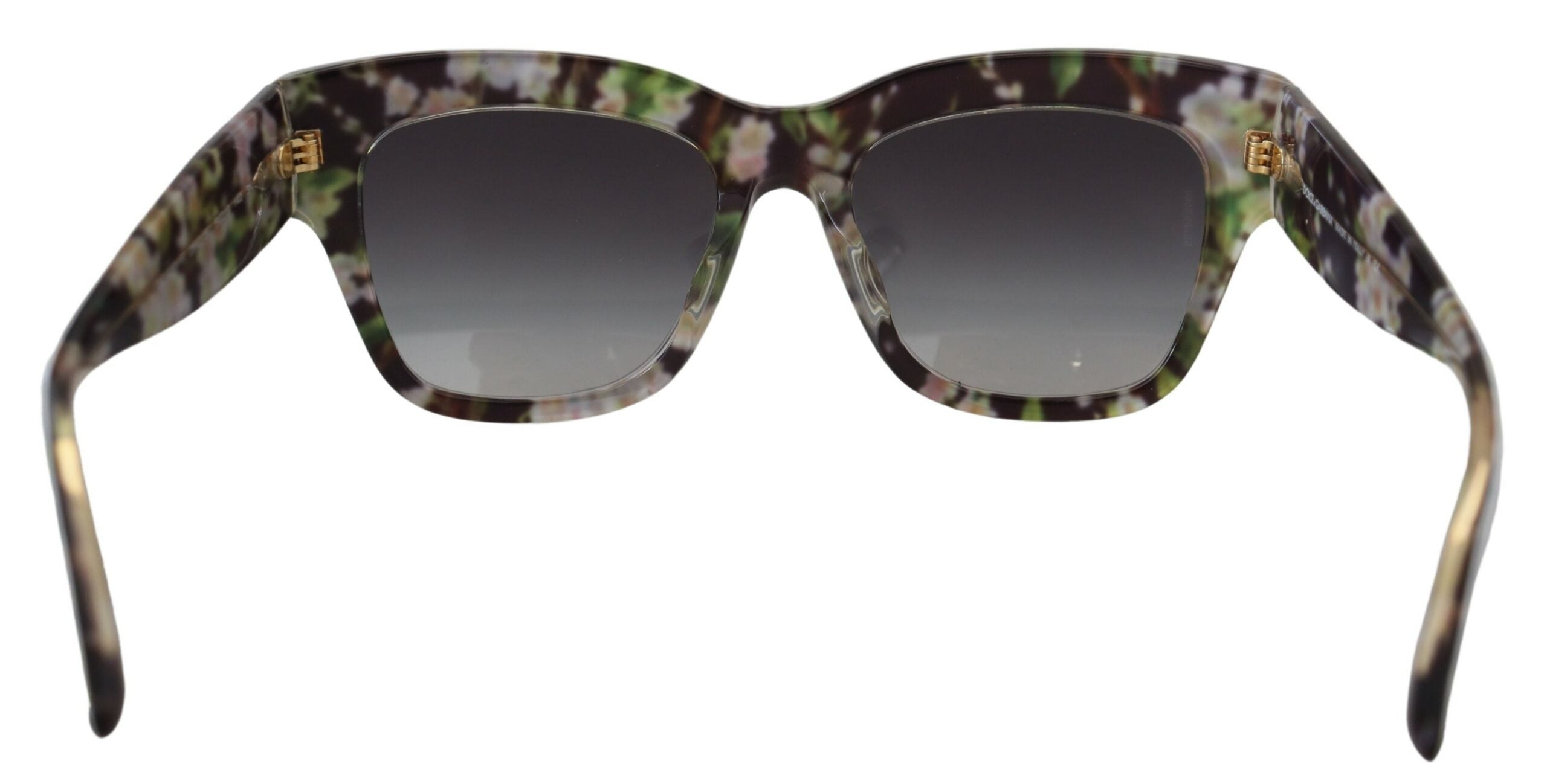 Dolce & Gabbana Black DG4231F Floral Acetate Rectangle Shades Sunglasses - DEA STILOSA MILANO