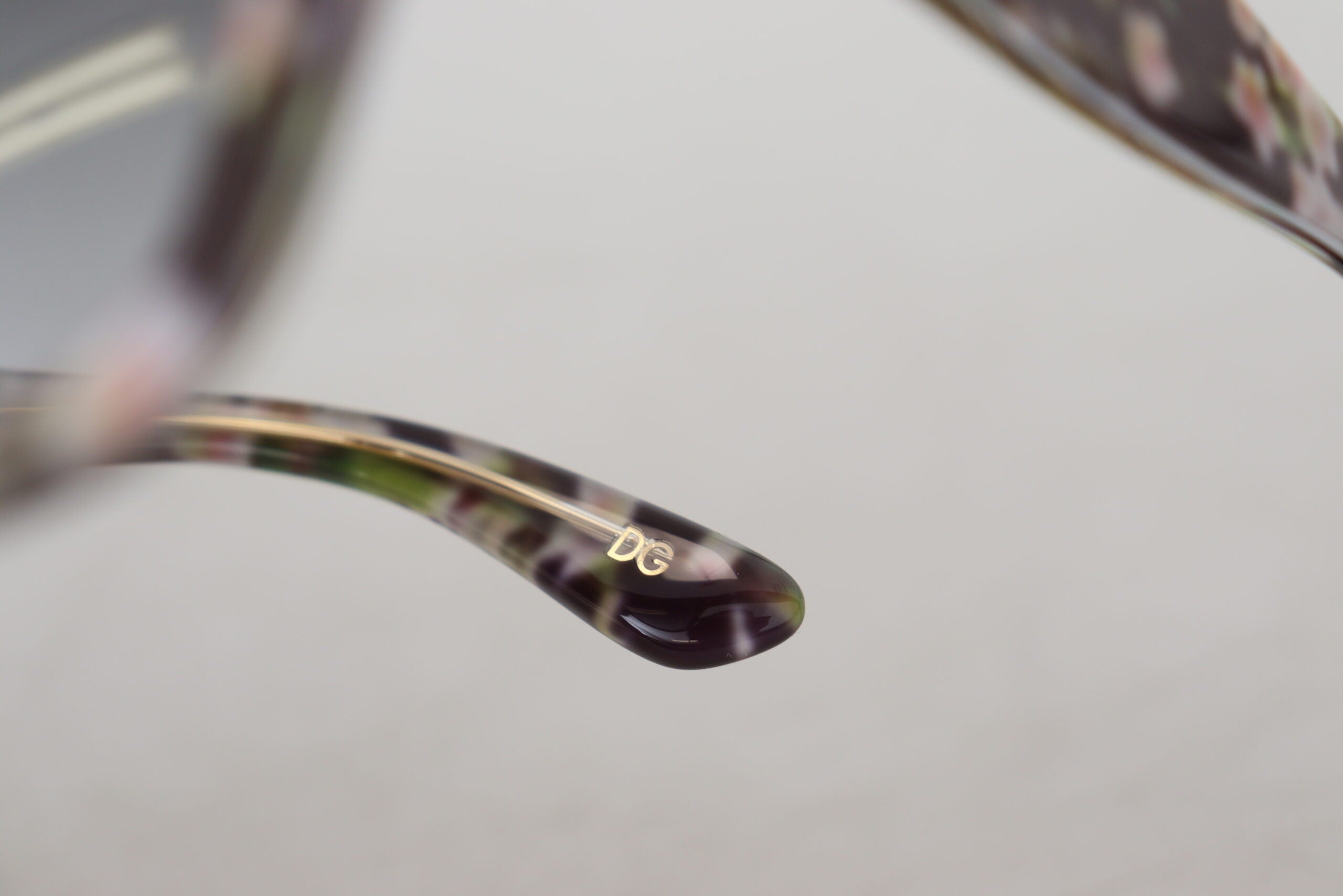 Dolce & Gabbana Black DG4231F Floral Acetate Rectangle Shades Sunglasses - DEA STILOSA MILANO