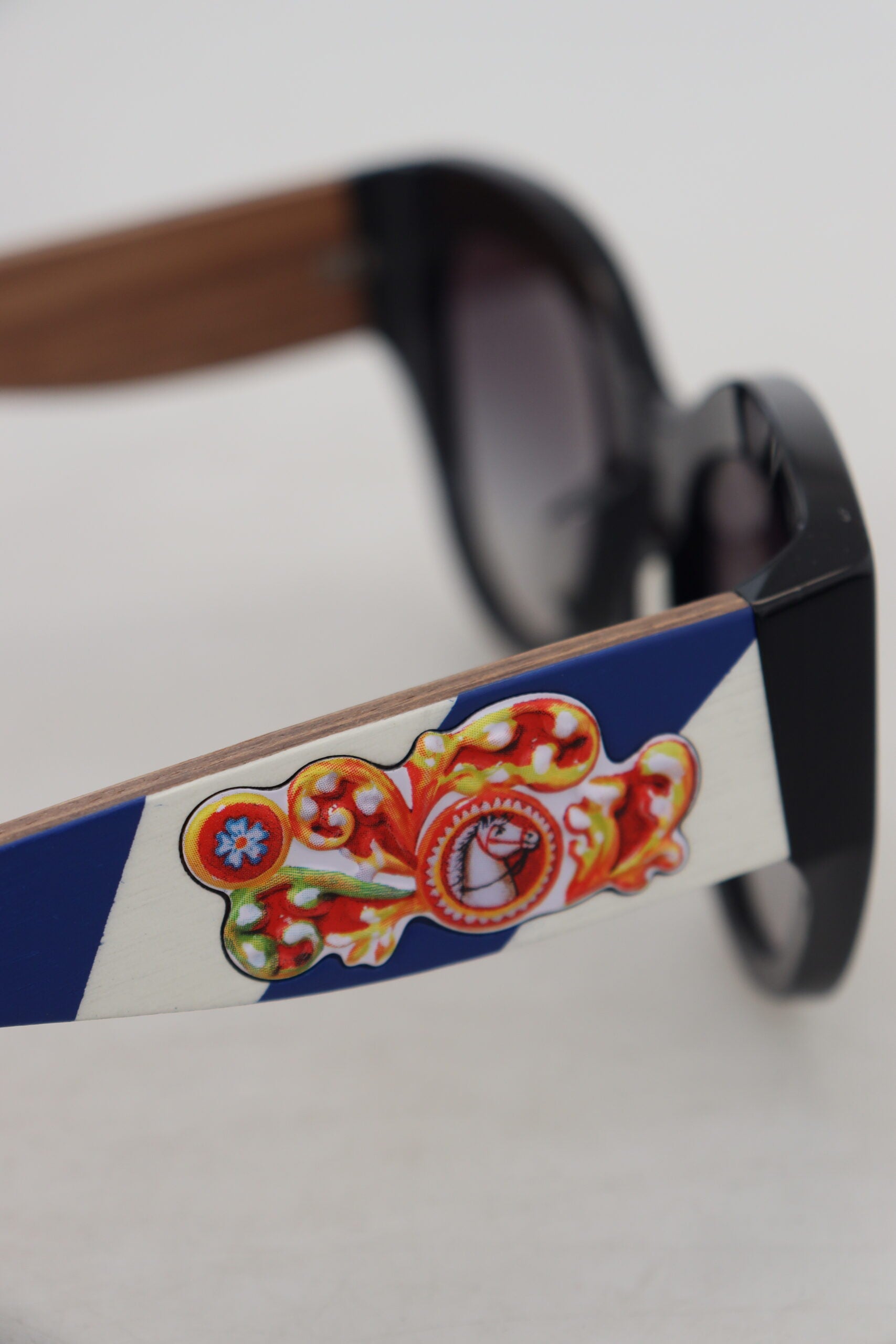 Dolce & Gabbana Black DG4278F Acetate Frame Carretto Cat Eye Sunglasses - DEA STILOSA MILANO