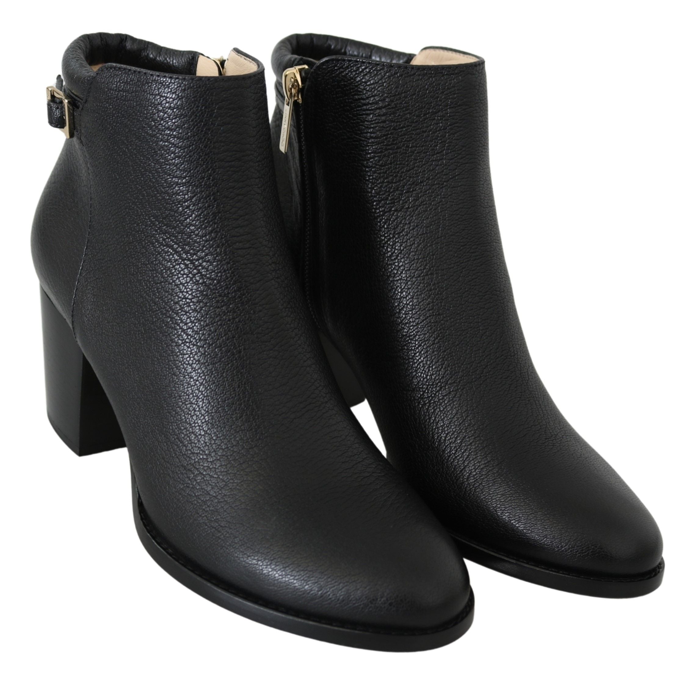 Jimmy Choo Black Leather Method 65 Boots - DEA STILOSA MILANO