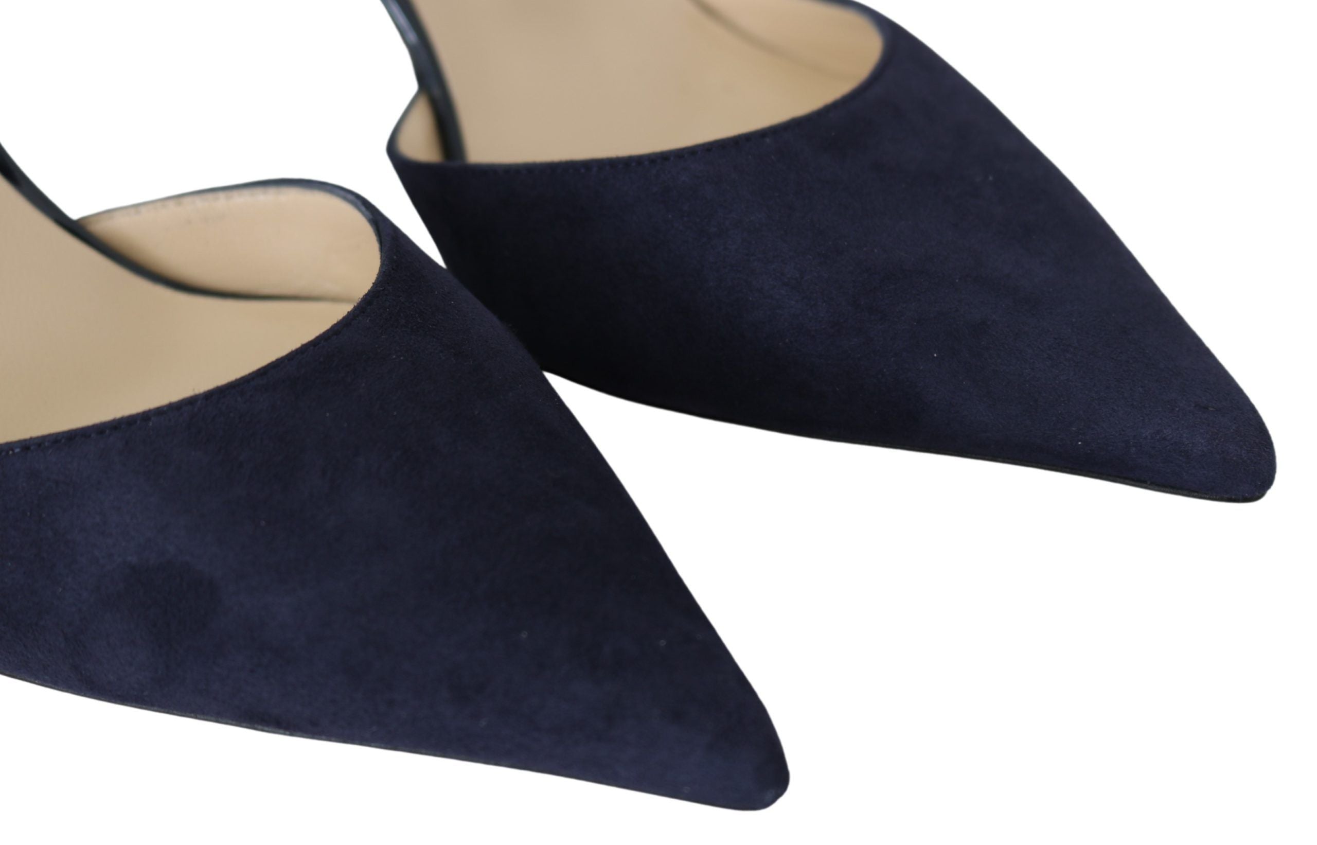 Jimmy Choo Navy Blue Leather Darylin 85 Pumps Shoes - DEA STILOSA MILANO