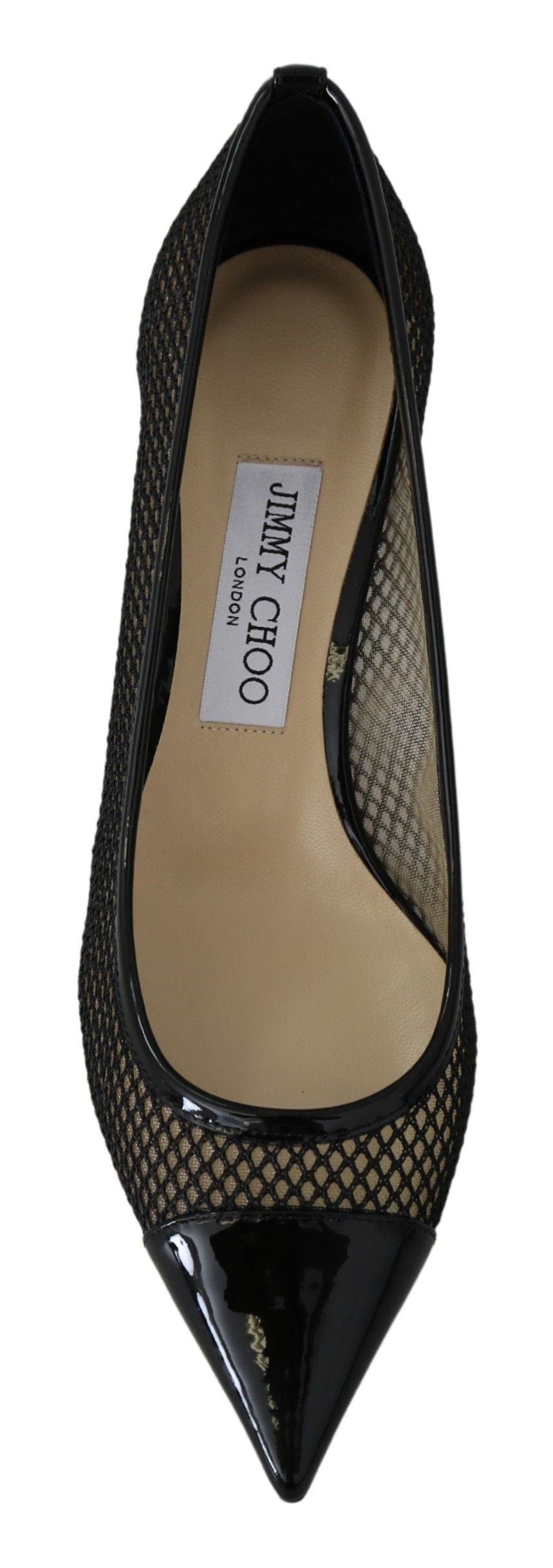 Jimmy Choo Black Mesh and Leather Amika 50 Pumps Shoes - DEA STILOSA MILANO