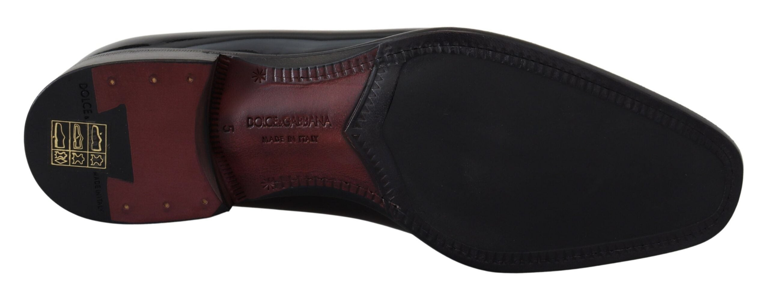 Dolce & Gabbana Black Patent Slipper Loafers Slipon Shoes - DEA STILOSA MILANO
