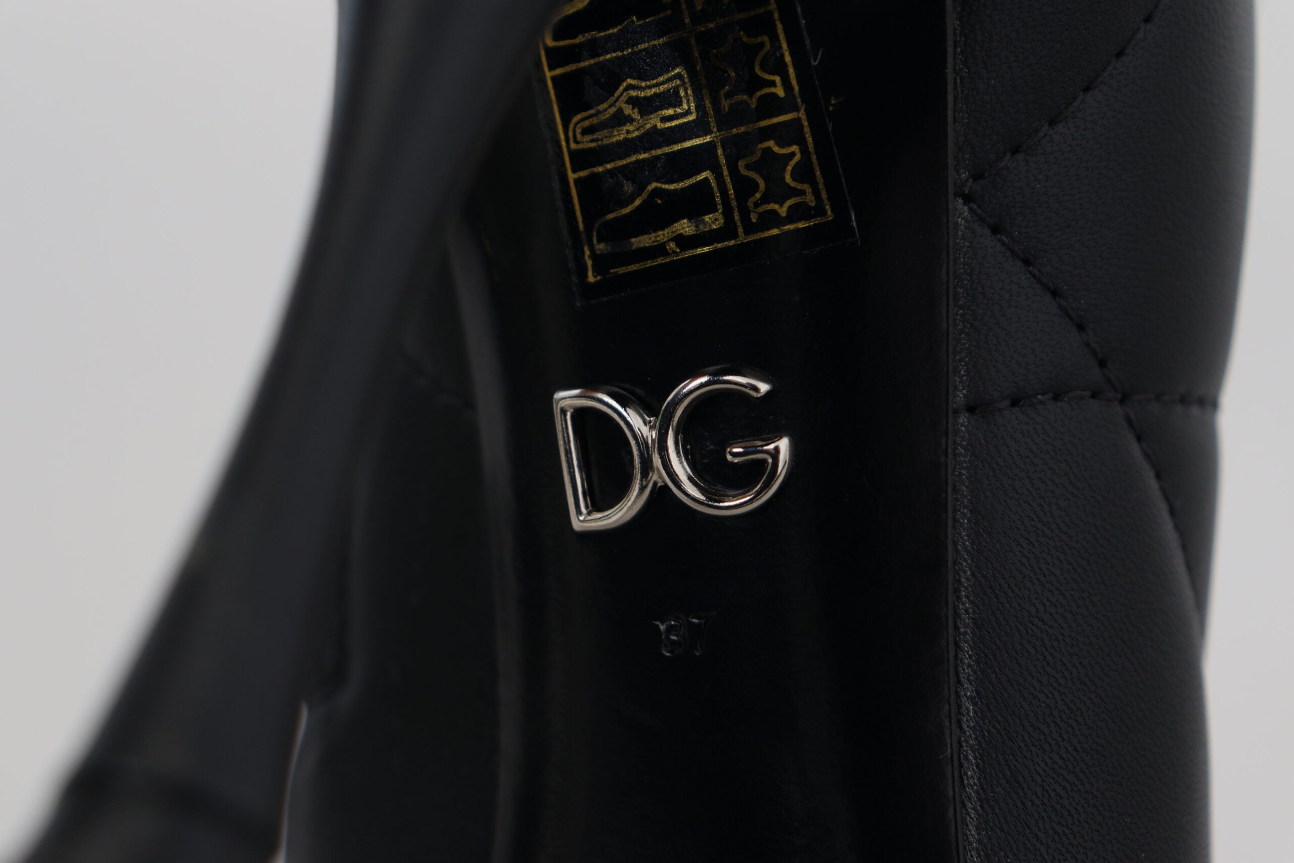 Dolce & Gabbana Black Devotion Quilted Buckled Ankle Boots Shoes - DEA STILOSA MILANO