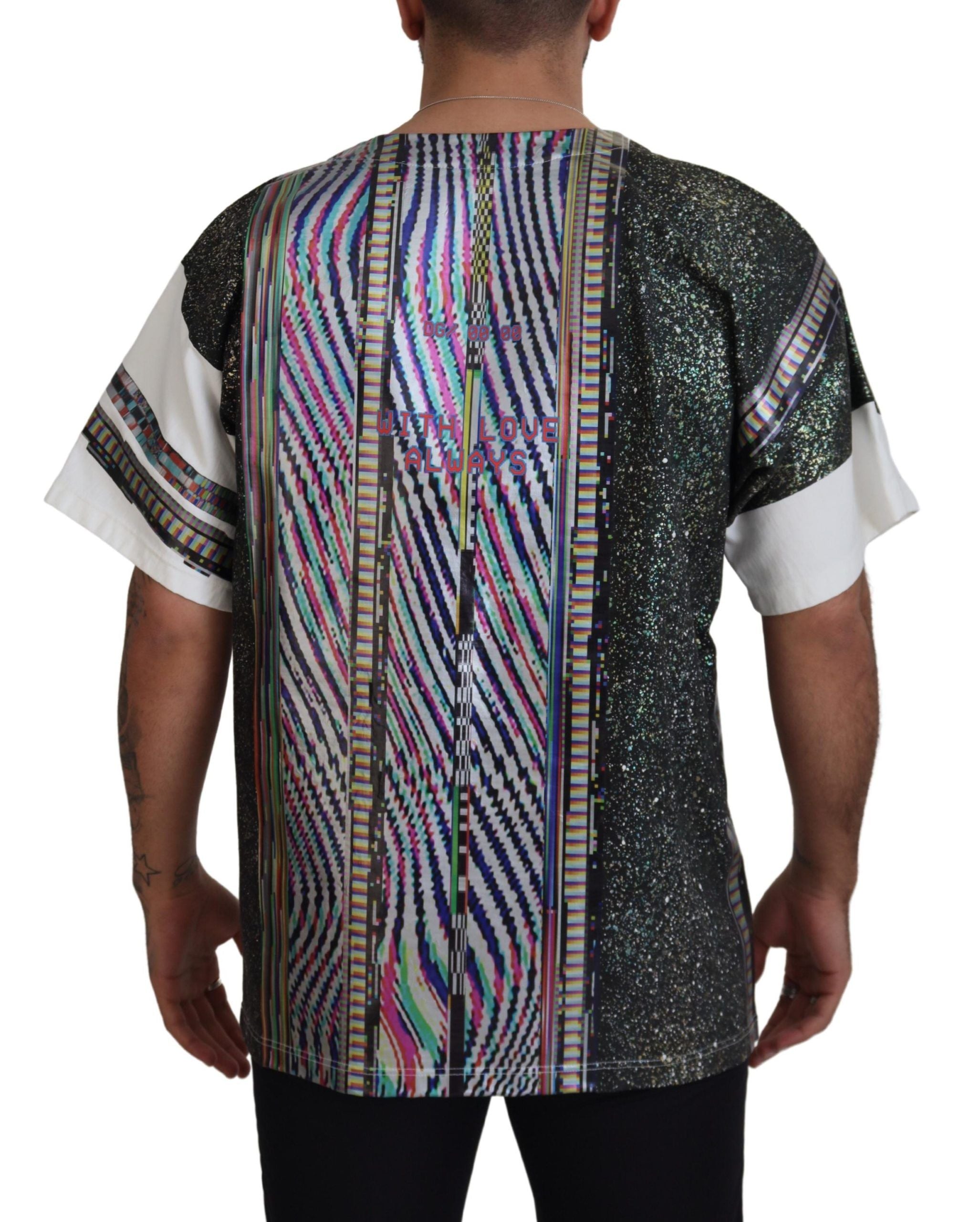 Dolce & Gabbana Multicolor Patterned Short Sleeves T-shirt - DEA STILOSA MILANO