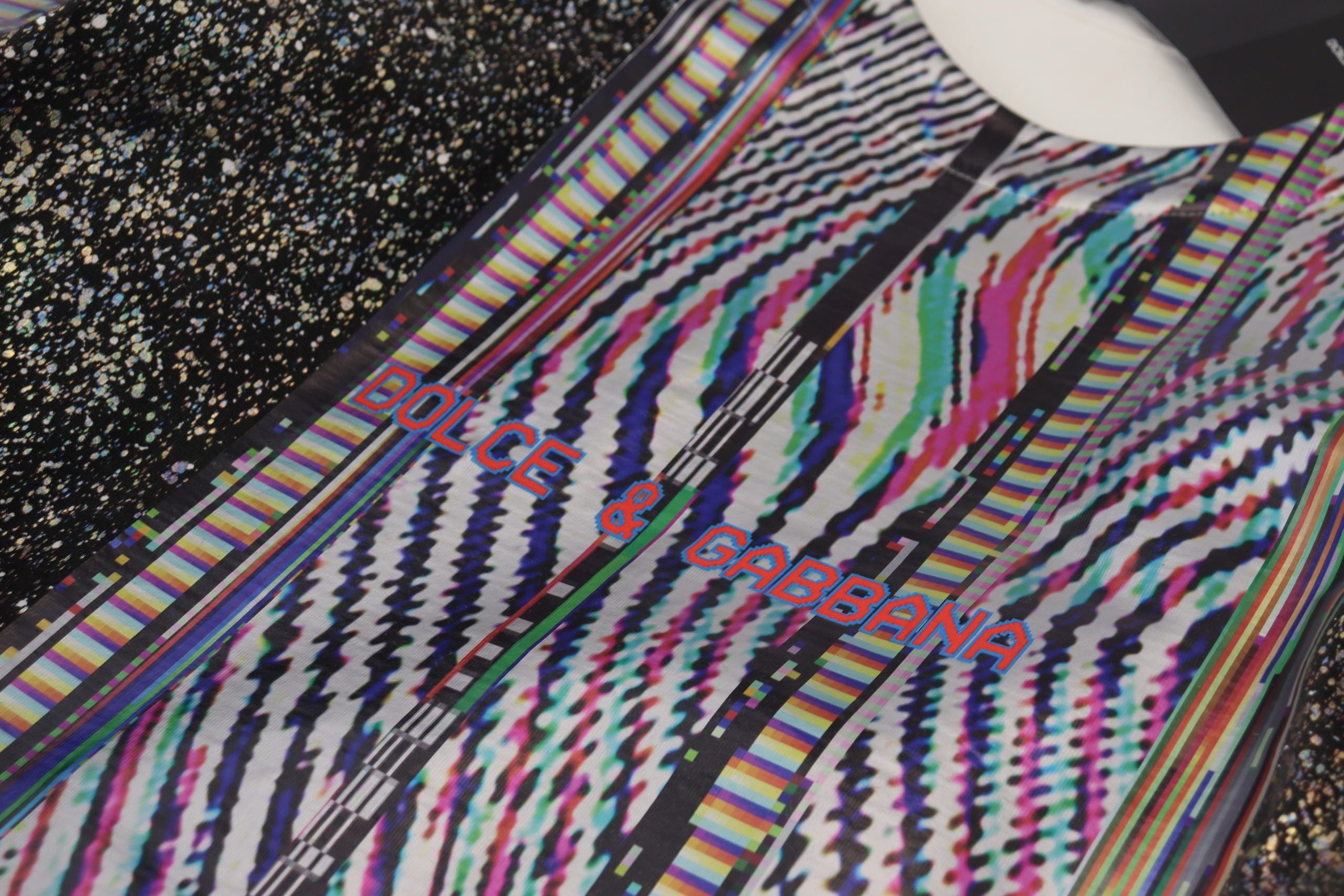 Dolce & Gabbana Multicolor Patterned Short Sleeves T-shirt - DEA STILOSA MILANO