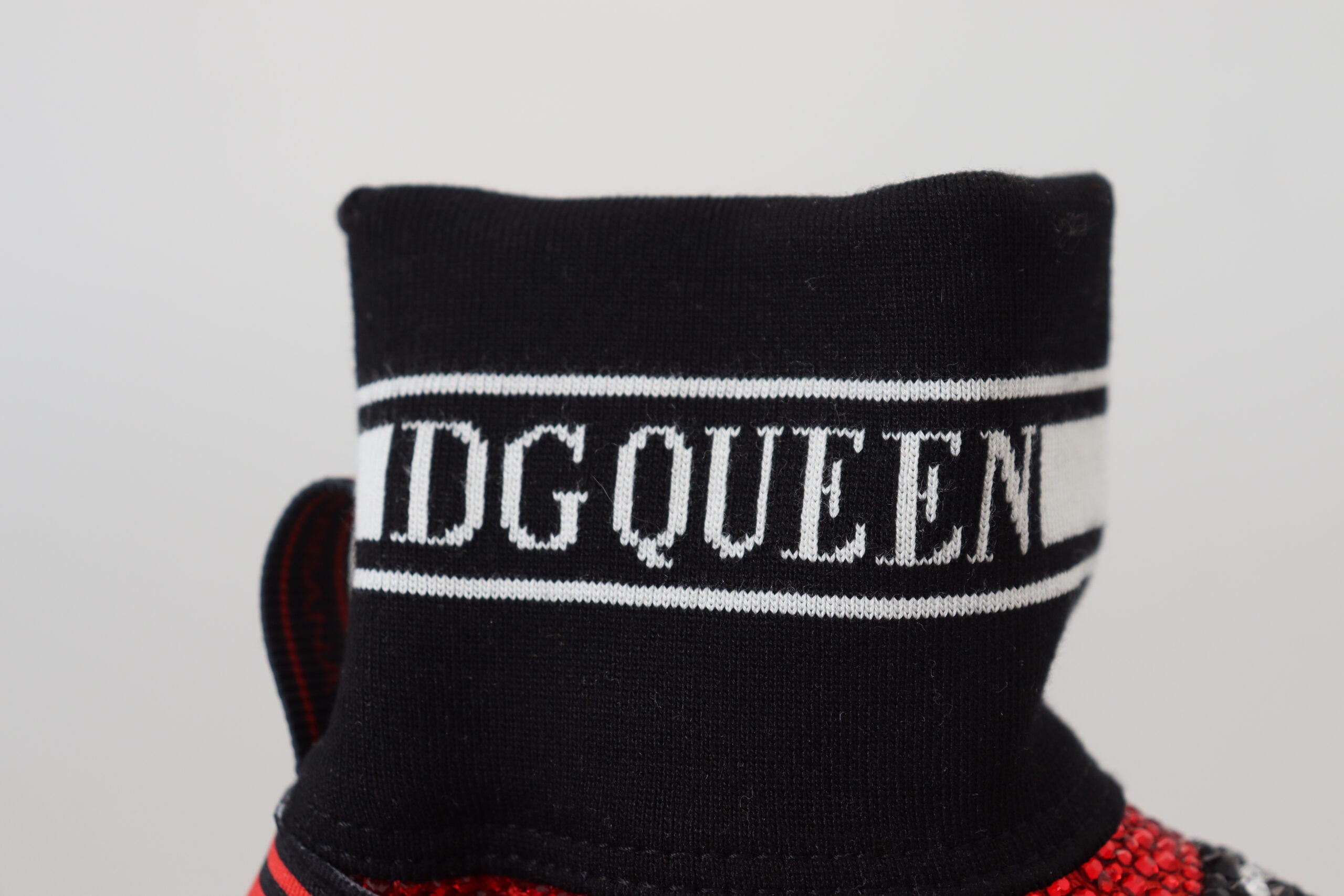 Dolce & Gabbana Red Bling Sorrento Sneakers Socks Shoes - DEA STILOSA MILANO