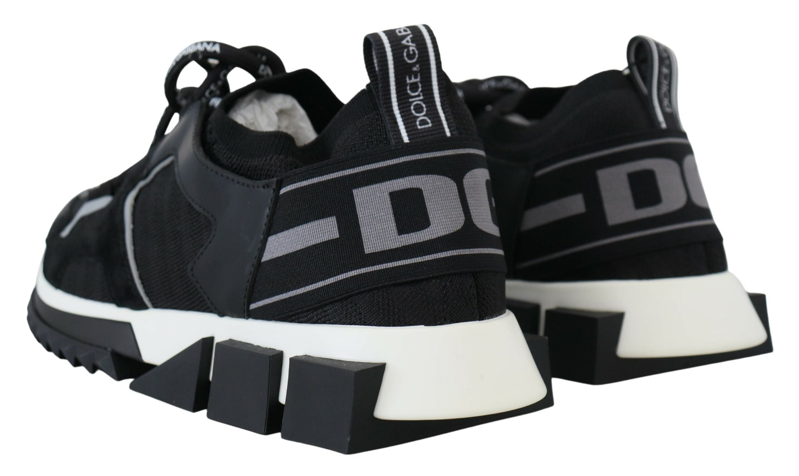 Dolce & Gabbana Black Mesh Sorrento Trekking Sneakers Shoes - DEA STILOSA MILANO