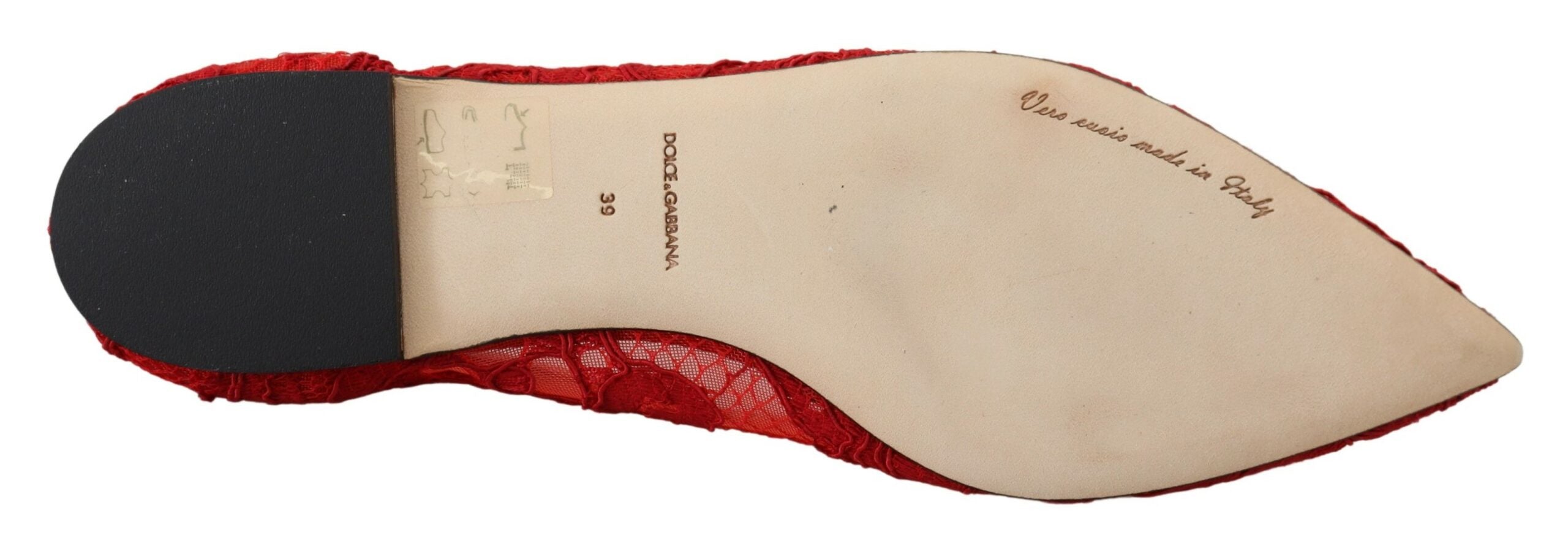 Dolce & Gabbana Red Taormina Crystals Loafers Flats Shoes - DEA STILOSA MILANO