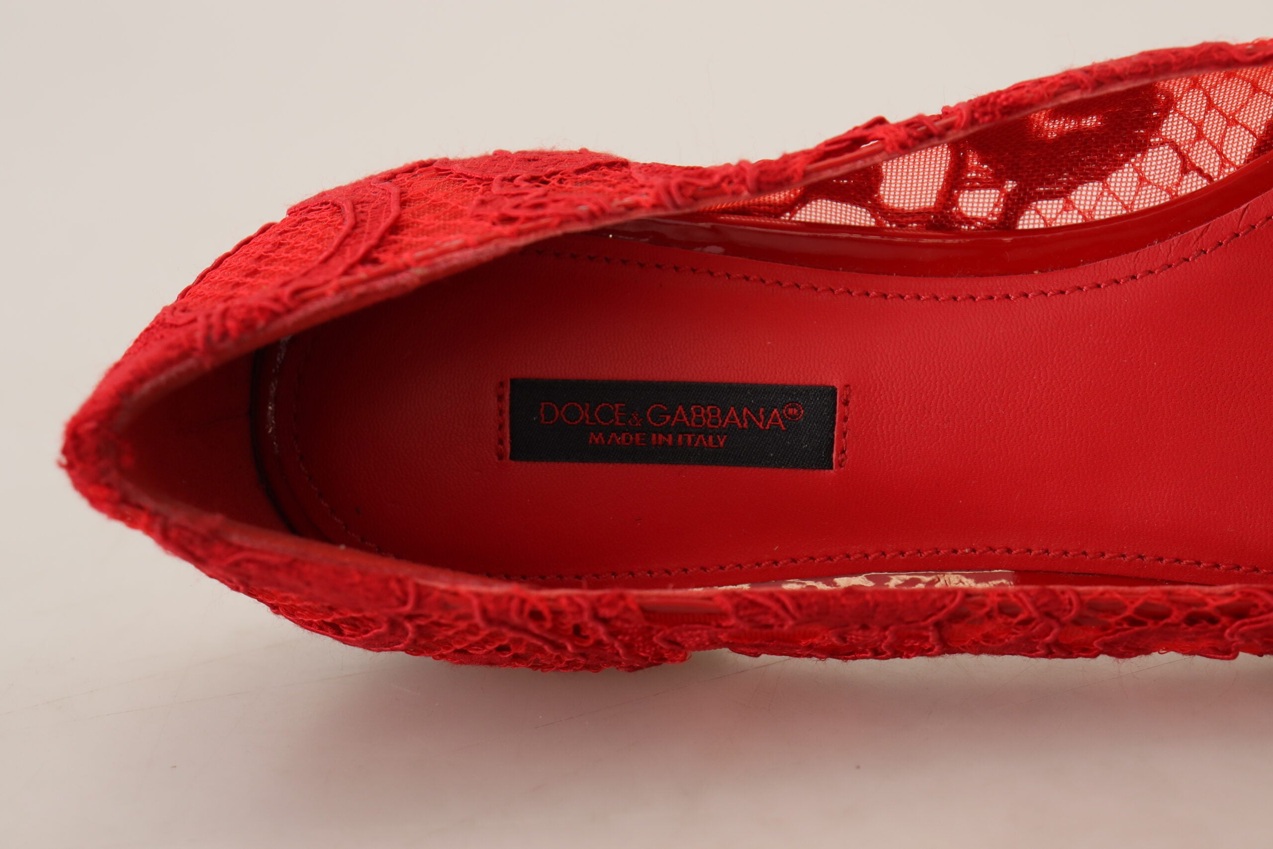 Dolce & Gabbana Red Taormina Crystals Loafers Flats Shoes - DEA STILOSA MILANO