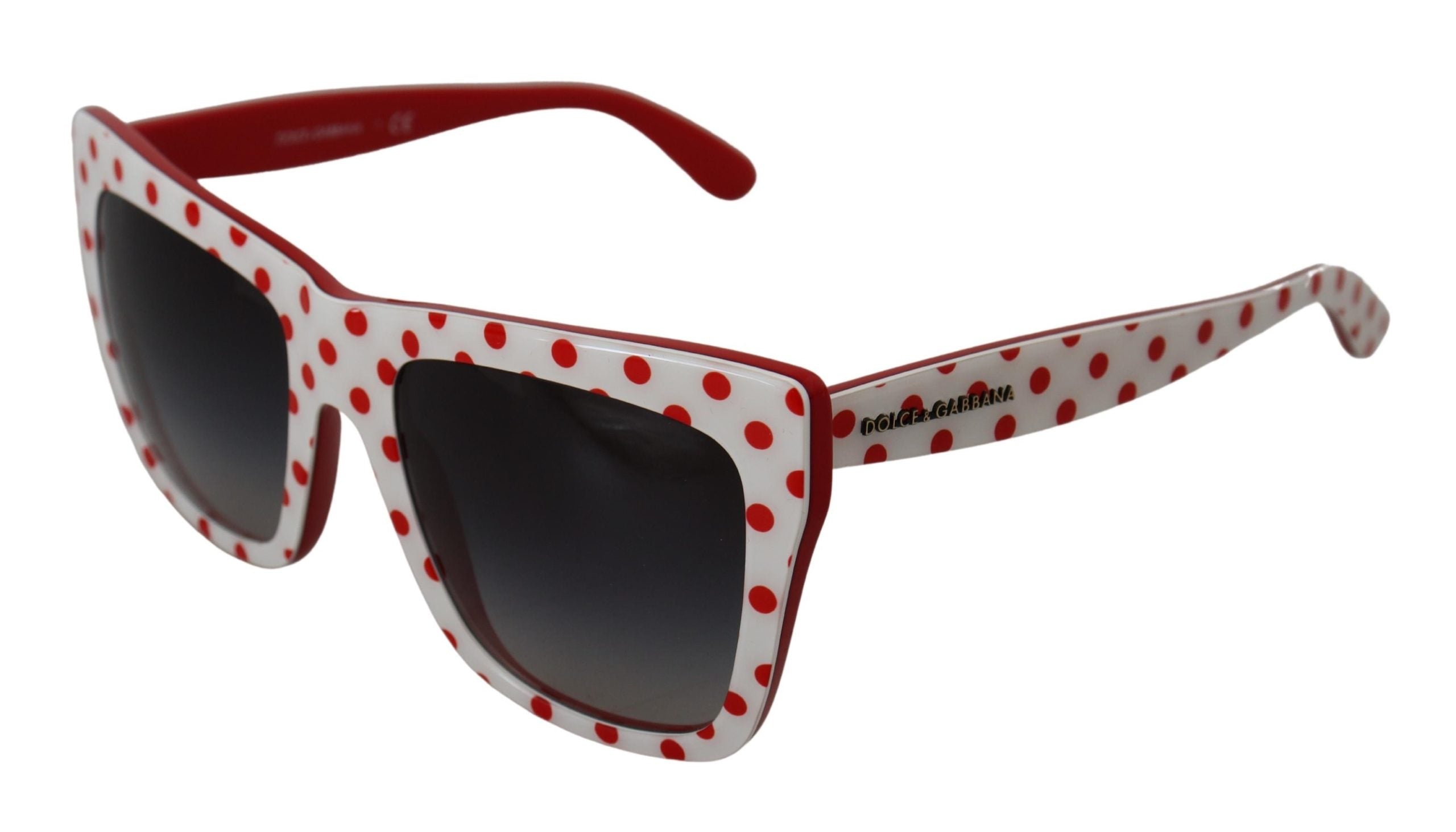 Dolce & Gabbana White Red Polka Dots Acetate DG4228 Sunglasses - DEA STILOSA MILANO