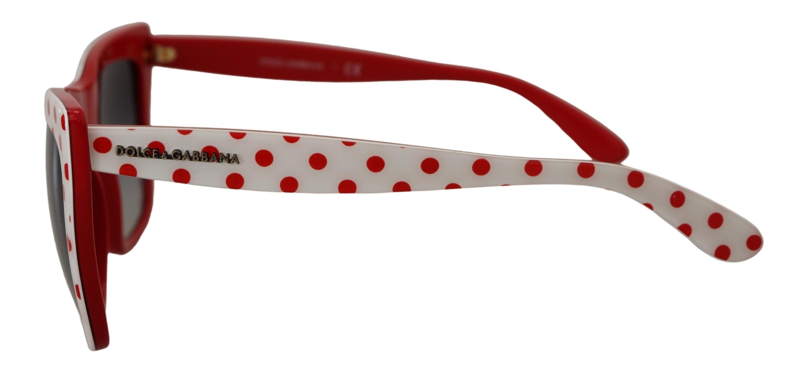 Dolce & Gabbana White Red Polka Dots Acetate DG4228 Sunglasses - DEA STILOSA MILANO