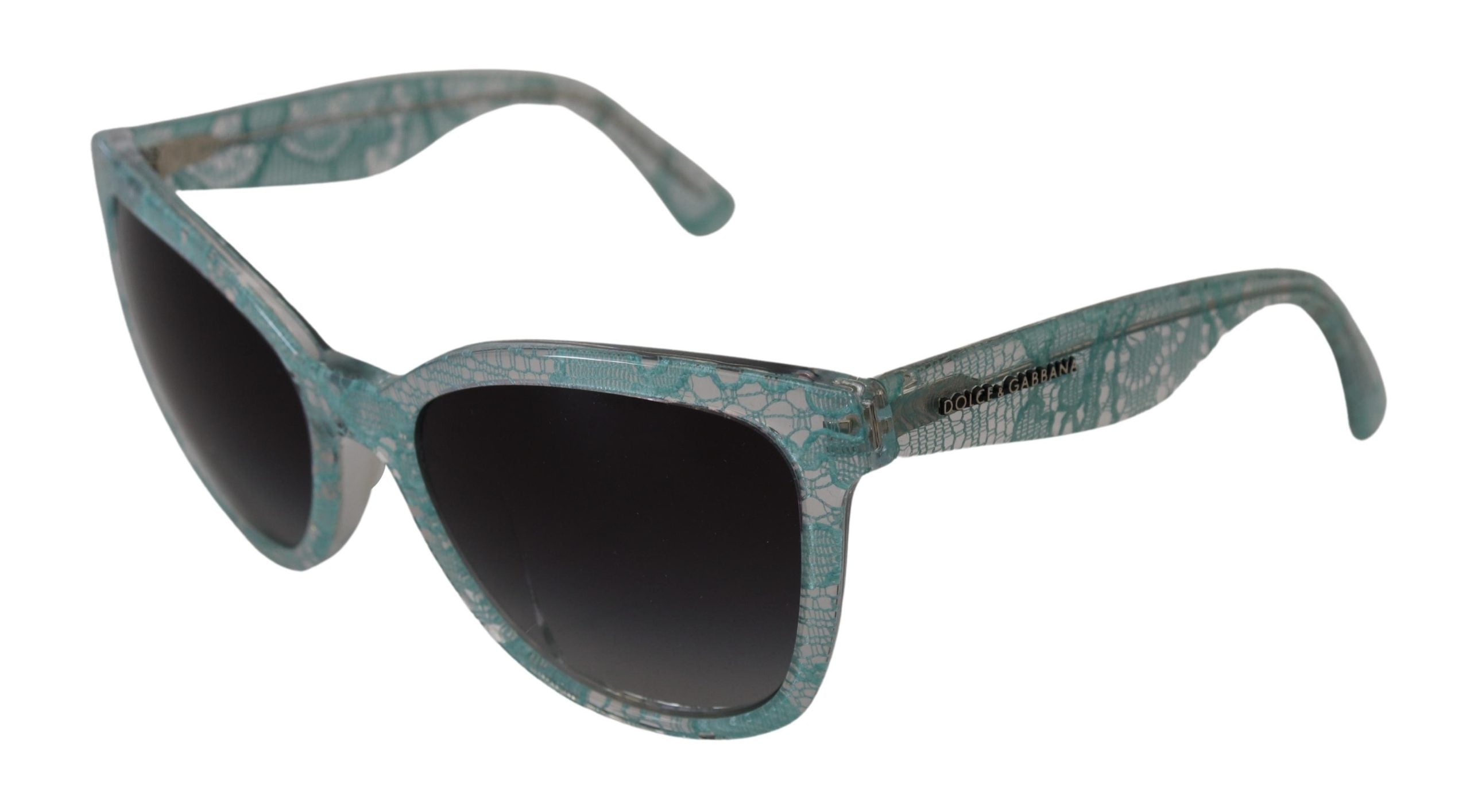 Dolce & Gabbana Blue Lace Crystal Acetate Butterfly DG419C Sunglasses - DEA STILOSA MILANO