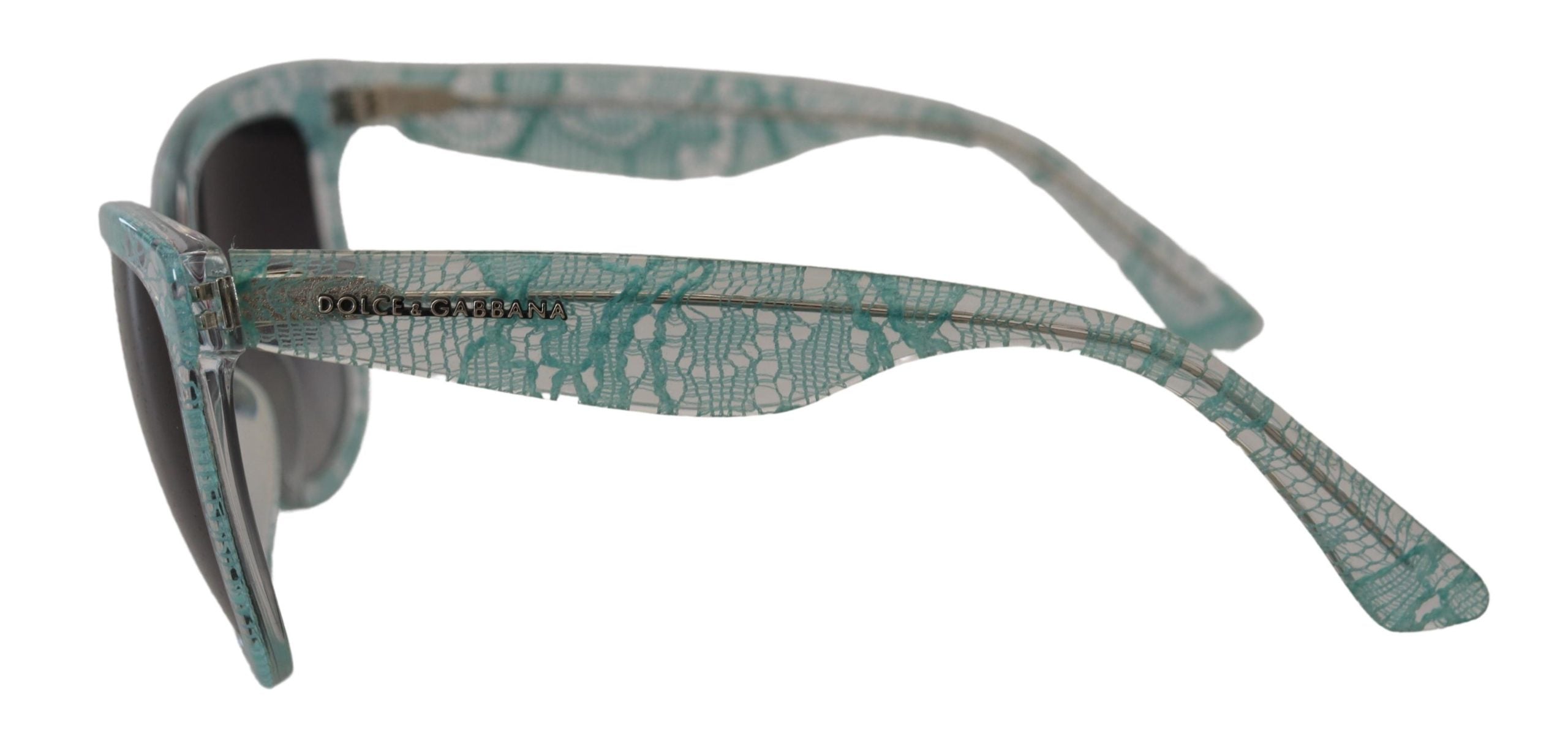Dolce & Gabbana Blue Lace Crystal Acetate Butterfly DG419C Sunglasses - DEA STILOSA MILANO