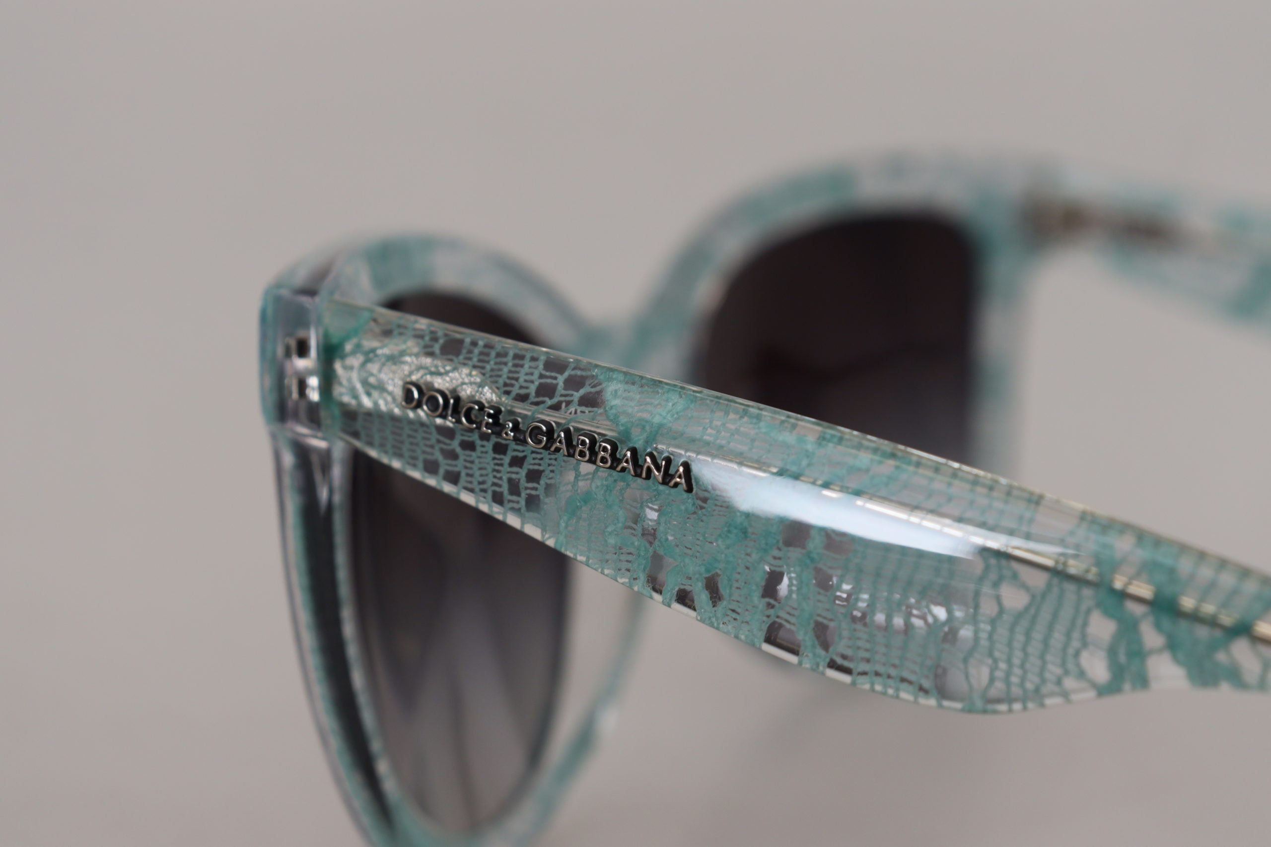 Dolce & Gabbana Blue Lace Crystal Acetate Butterfly DG419C Sunglasses - DEA STILOSA MILANO