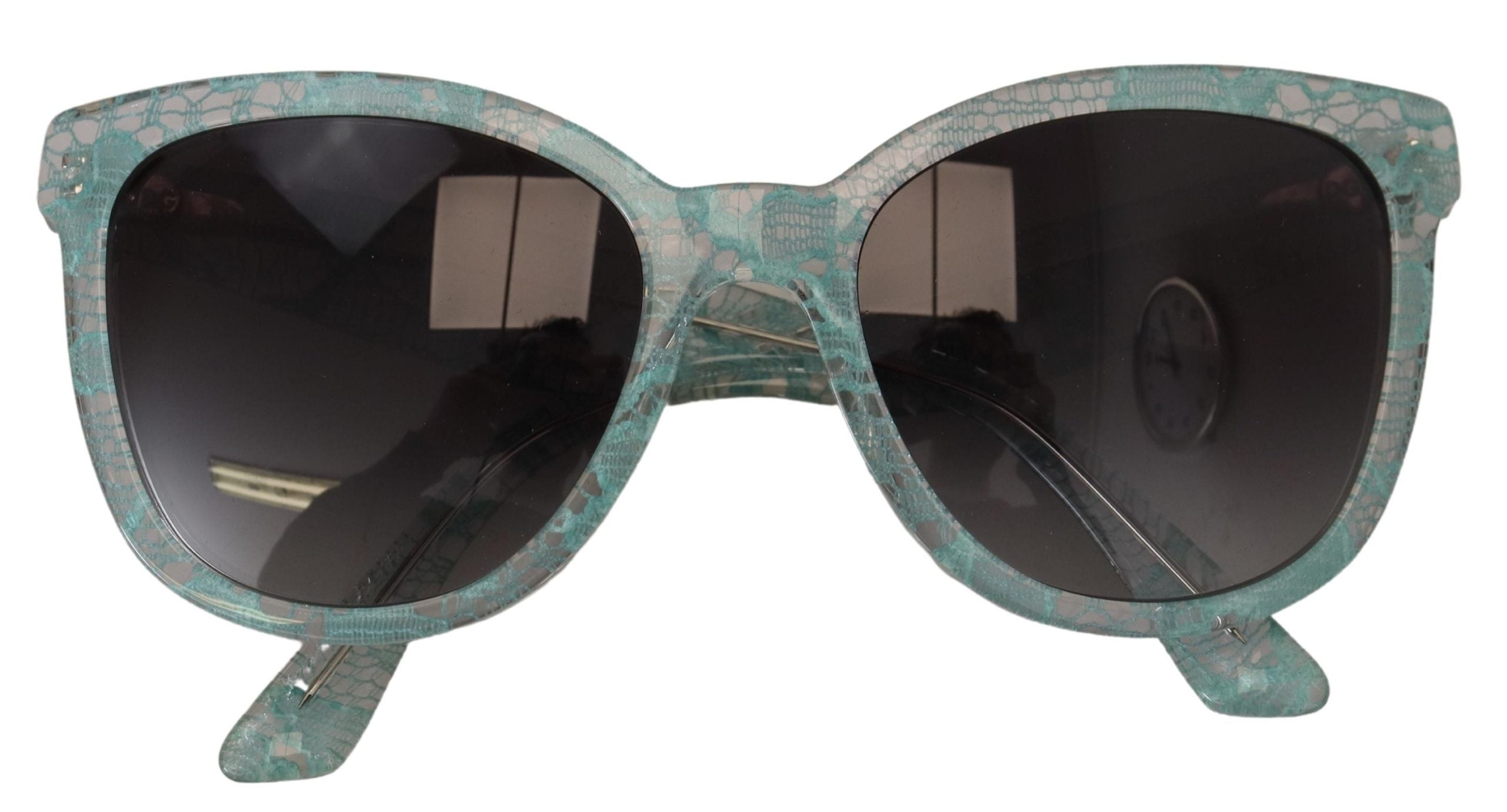 Dolce & Gabbana Blue Lace Crystal Acetate Butterfly DG419C Sunglasses - DEA STILOSA MILANO