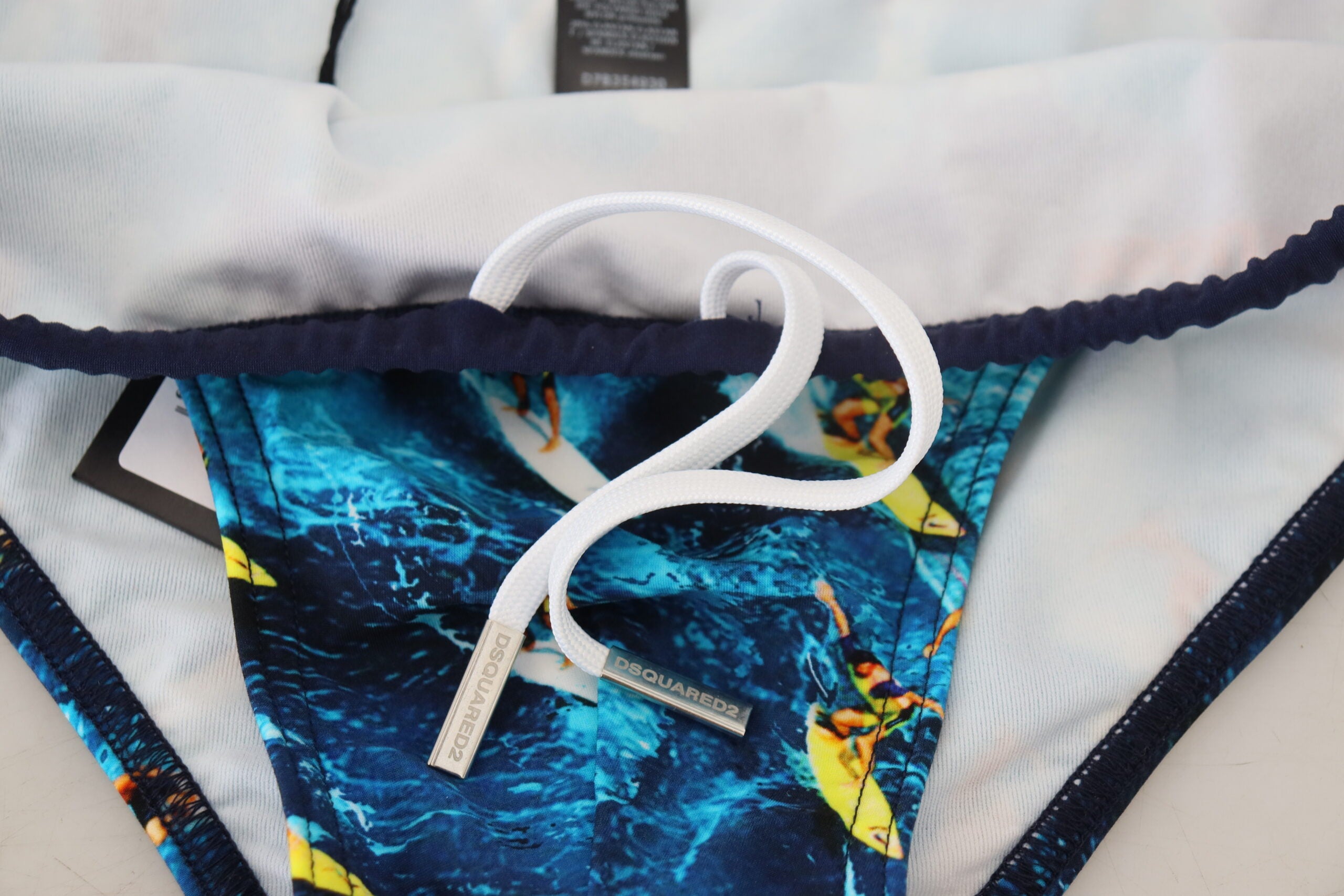 Dsquared² Multicolor Graphic Print Men Swim Brief Swimwear - DEA STILOSA MILANO