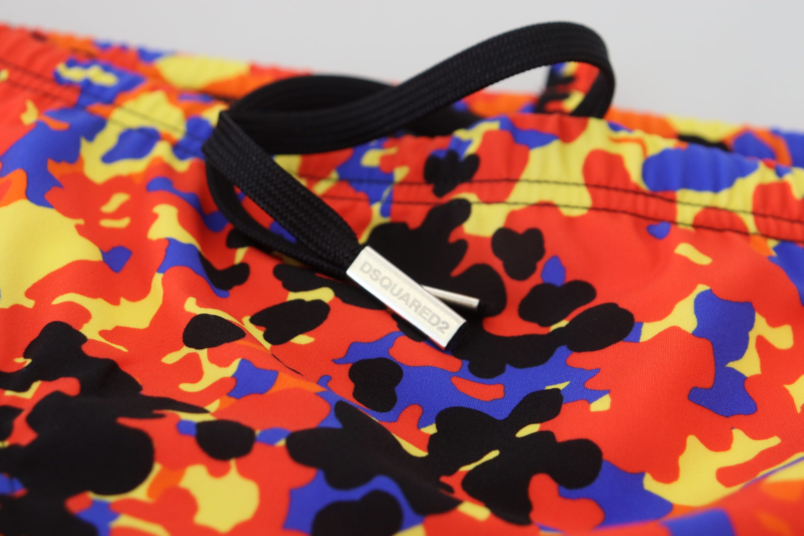 Dsquared² Multicolor Logo Printed Men Swim Brief Swimwear - DEA STILOSA MILANO