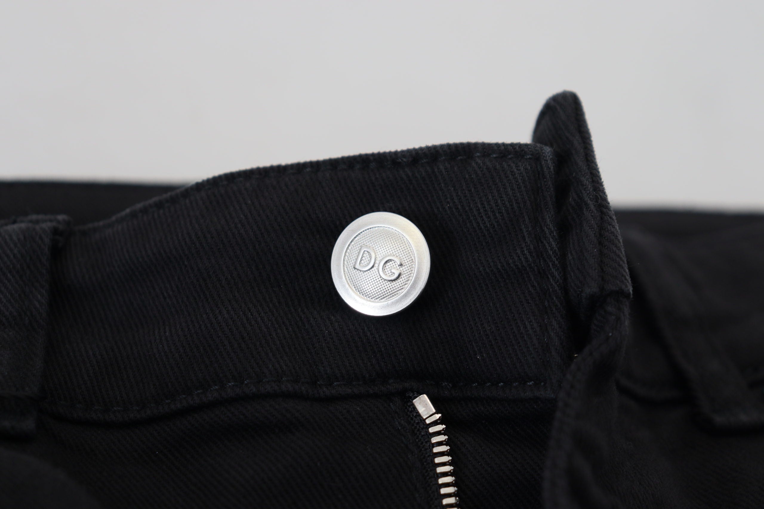 Dolce & Gabbana Black Cotton Skinny Women Denim Jeans - DEA STILOSA MILANO