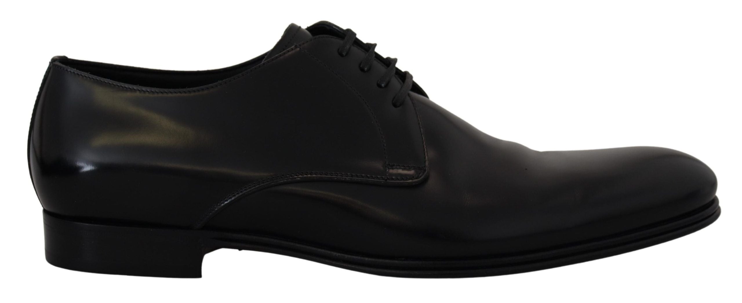 Dolce & Gabbana Black Leather Formal Dress Shoes - DEA STILOSA MILANO
