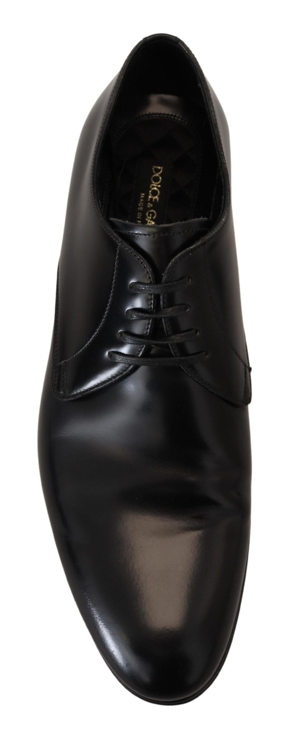 Dolce & Gabbana Black Leather Formal Dress Shoes - DEA STILOSA MILANO