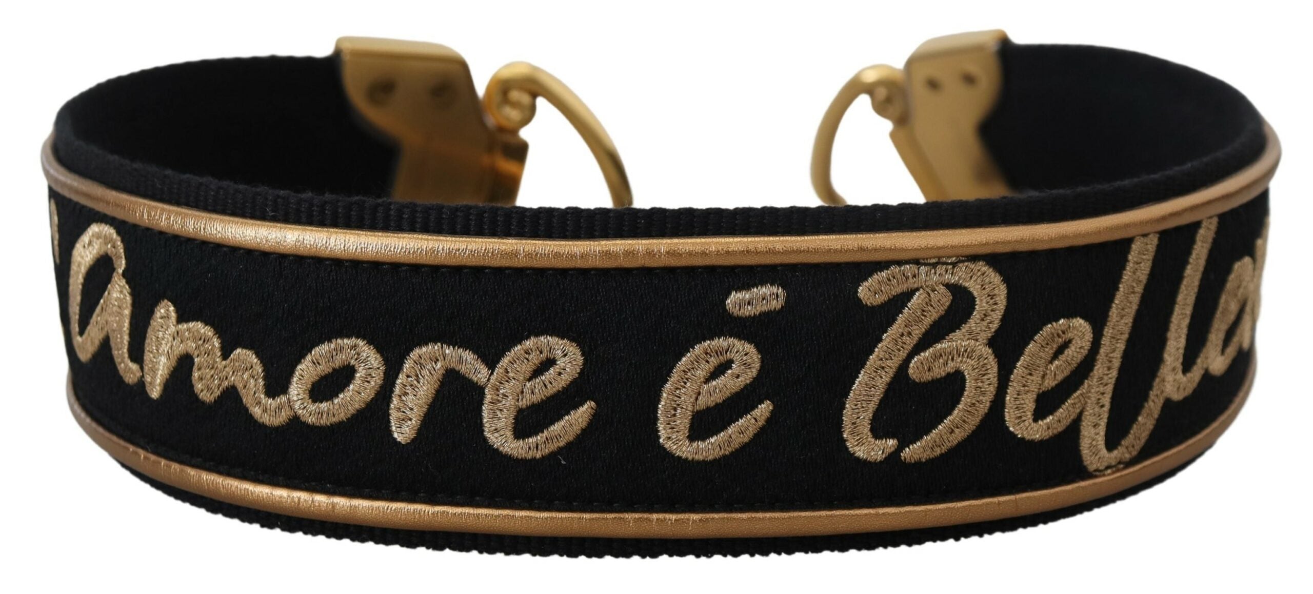 Dolce & Gabbana Black L'Amore E'Bellezza Bag Shoulder Strap - DEA STILOSA MILANO