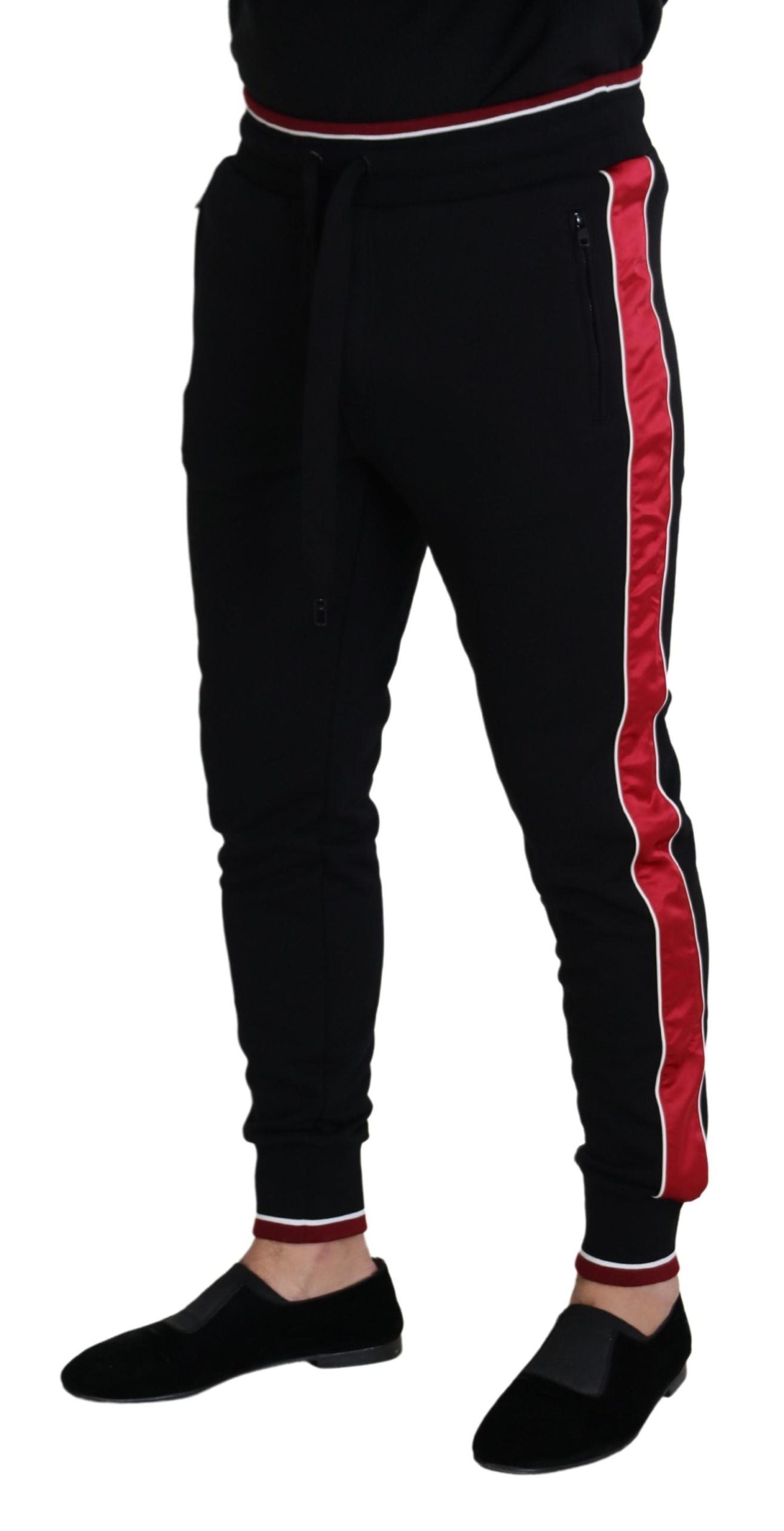 Dolce & Gabbana Black Cotton Logo Sweatpants Jogging Pants - DEA STILOSA MILANO